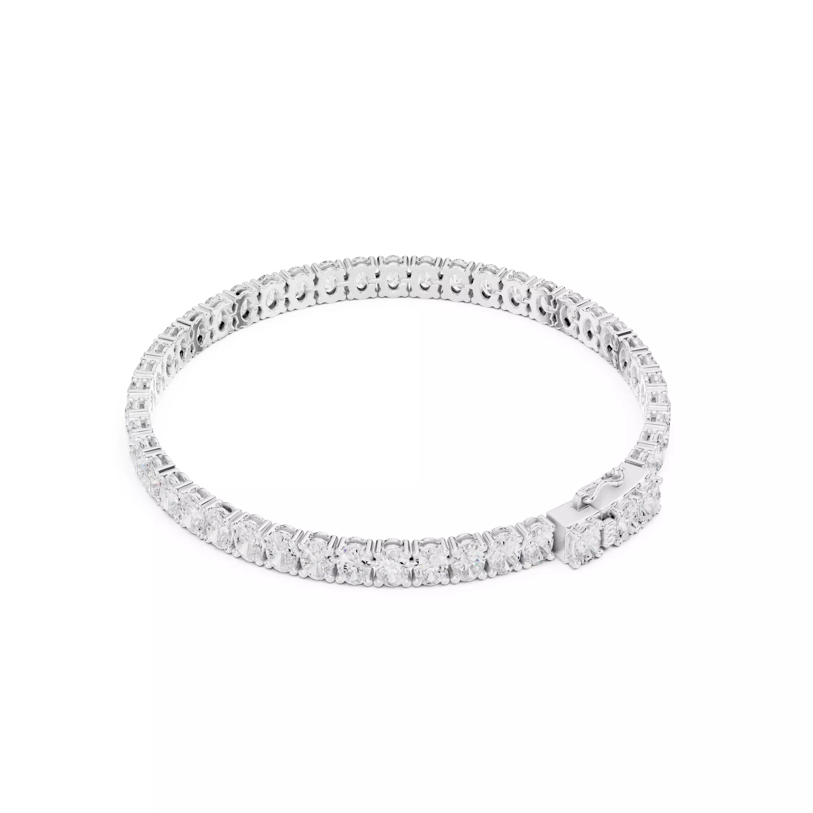 Classic Oval Diamond Tennis Bracelet – 10.00ct