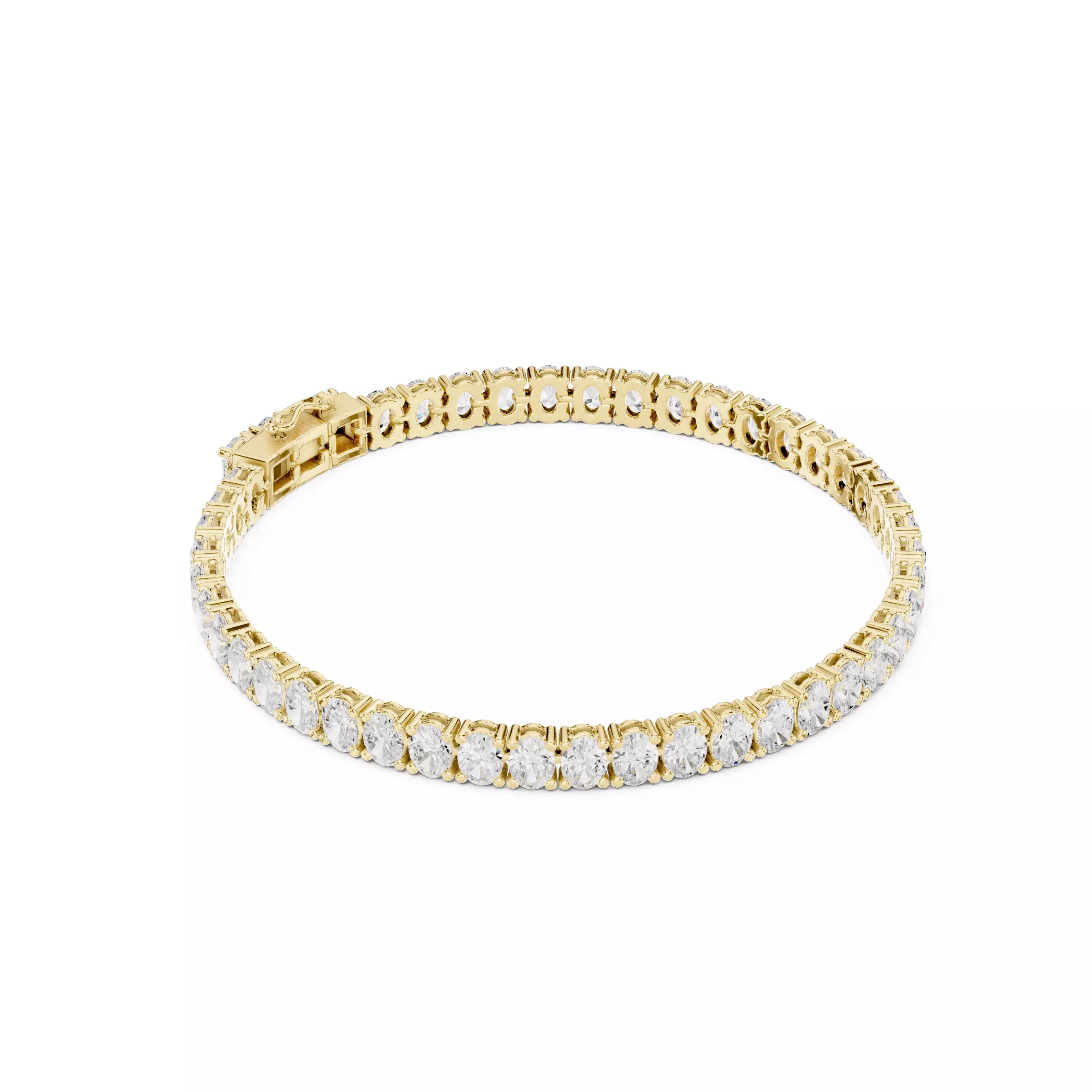 Classic Oval Diamond Tennis Bracelet – 10.00ct