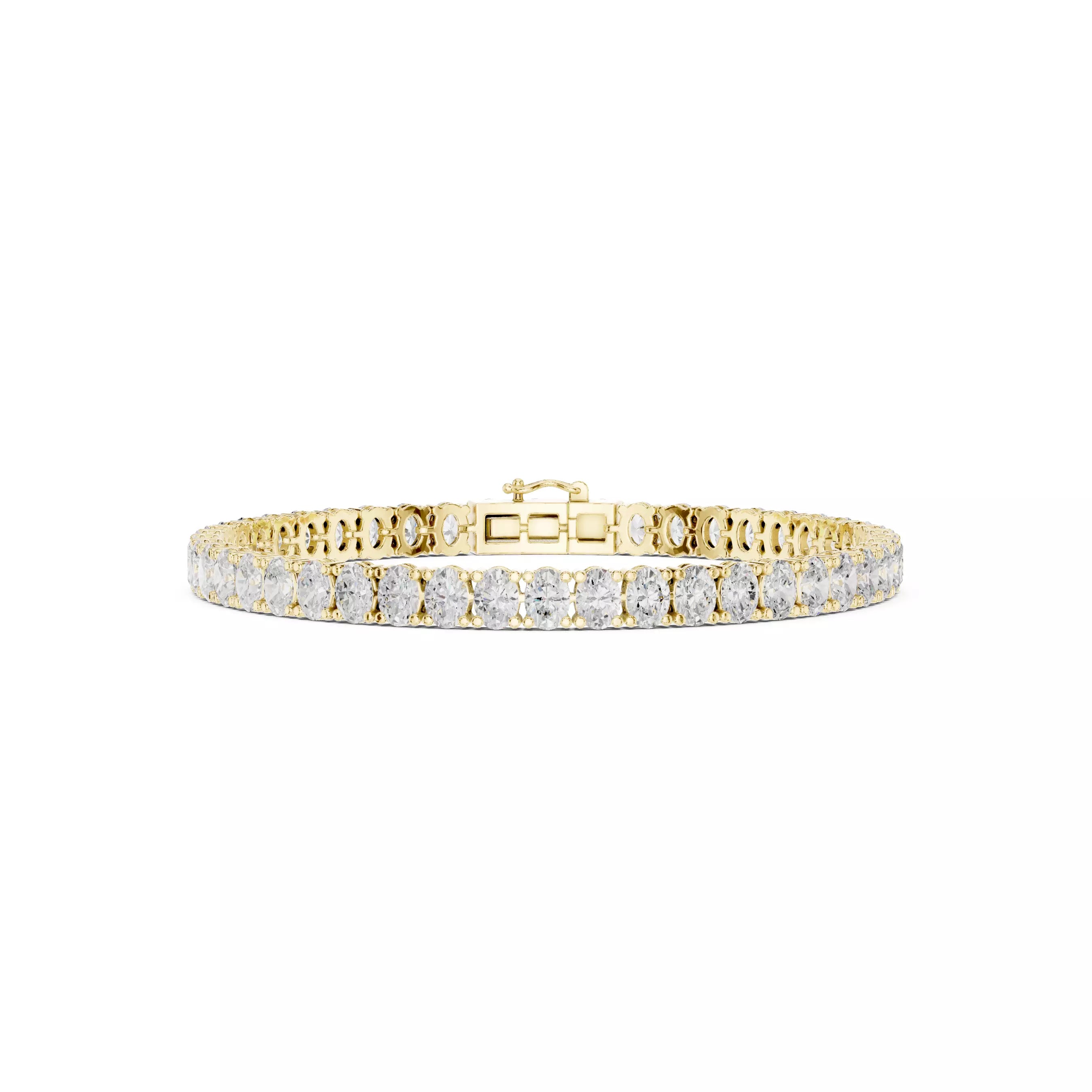 Classic Oval Diamond Tennis Bracelet – 10.00ct