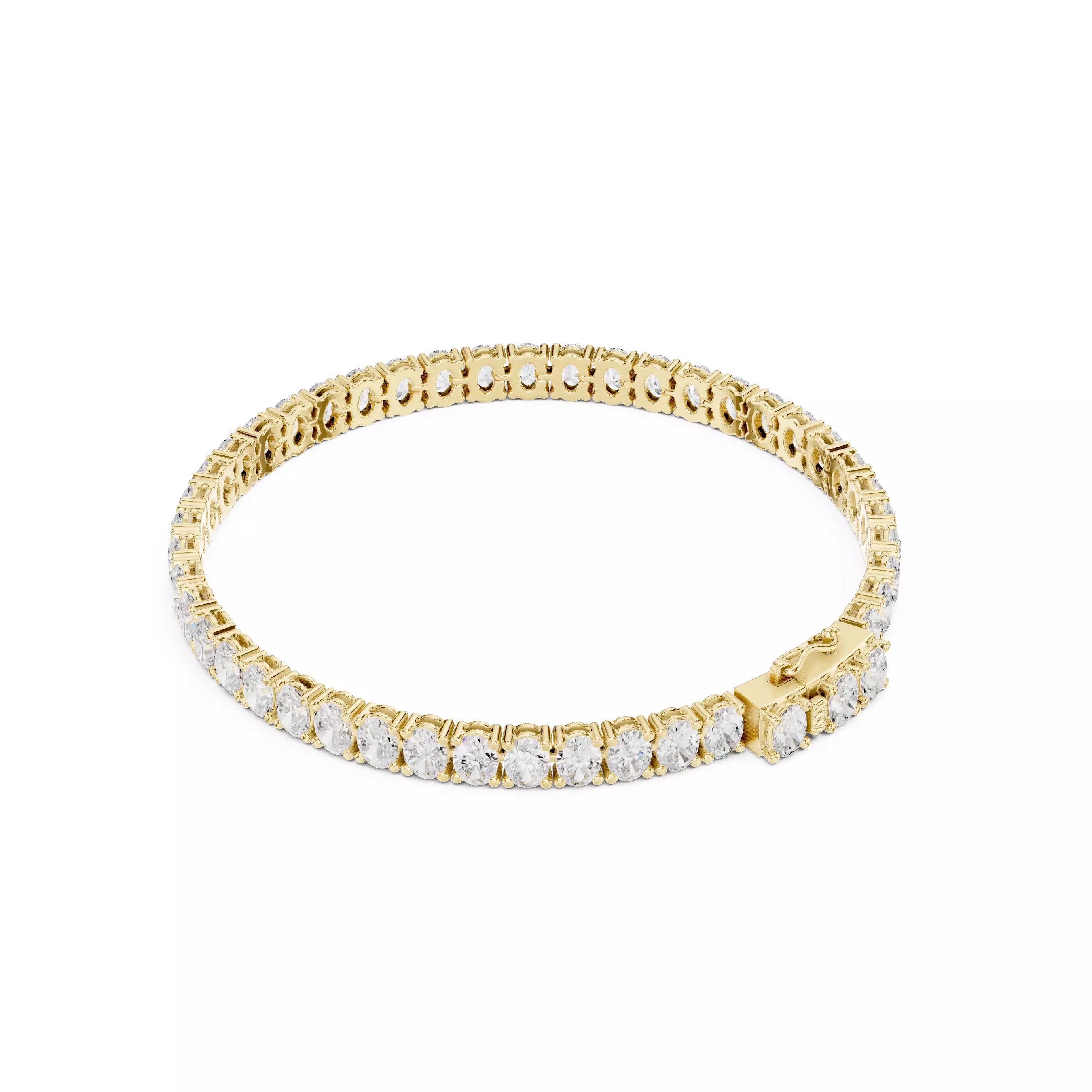 Classic Oval Diamond Tennis Bracelet – 10.00ct