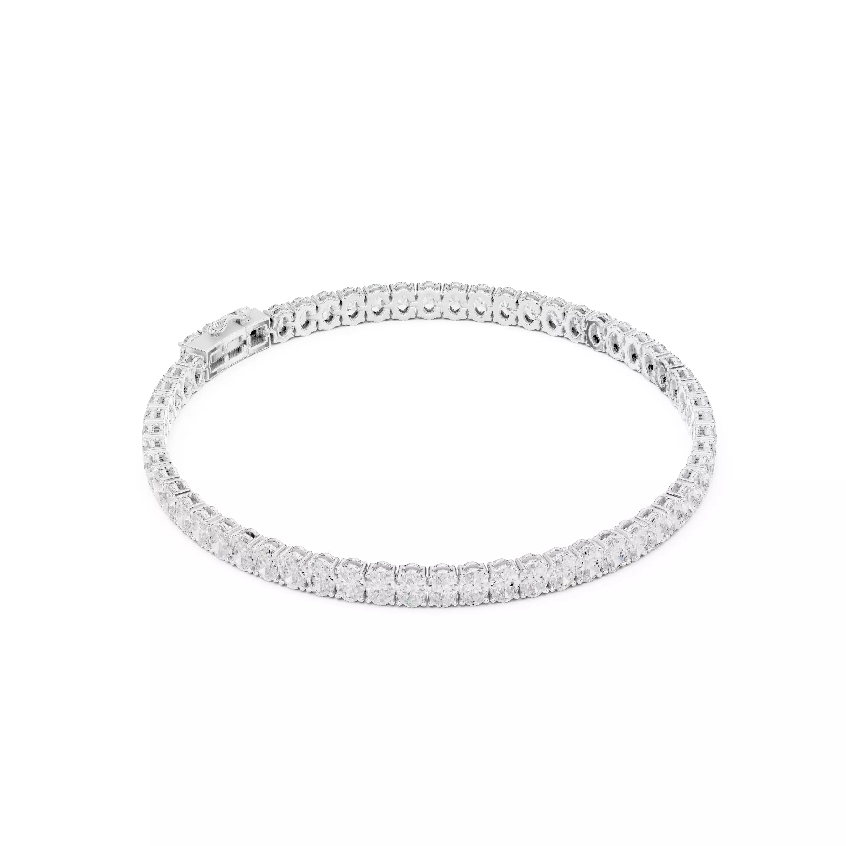 Classic Oval Diamond Tennis Bracelet – 6.00ct