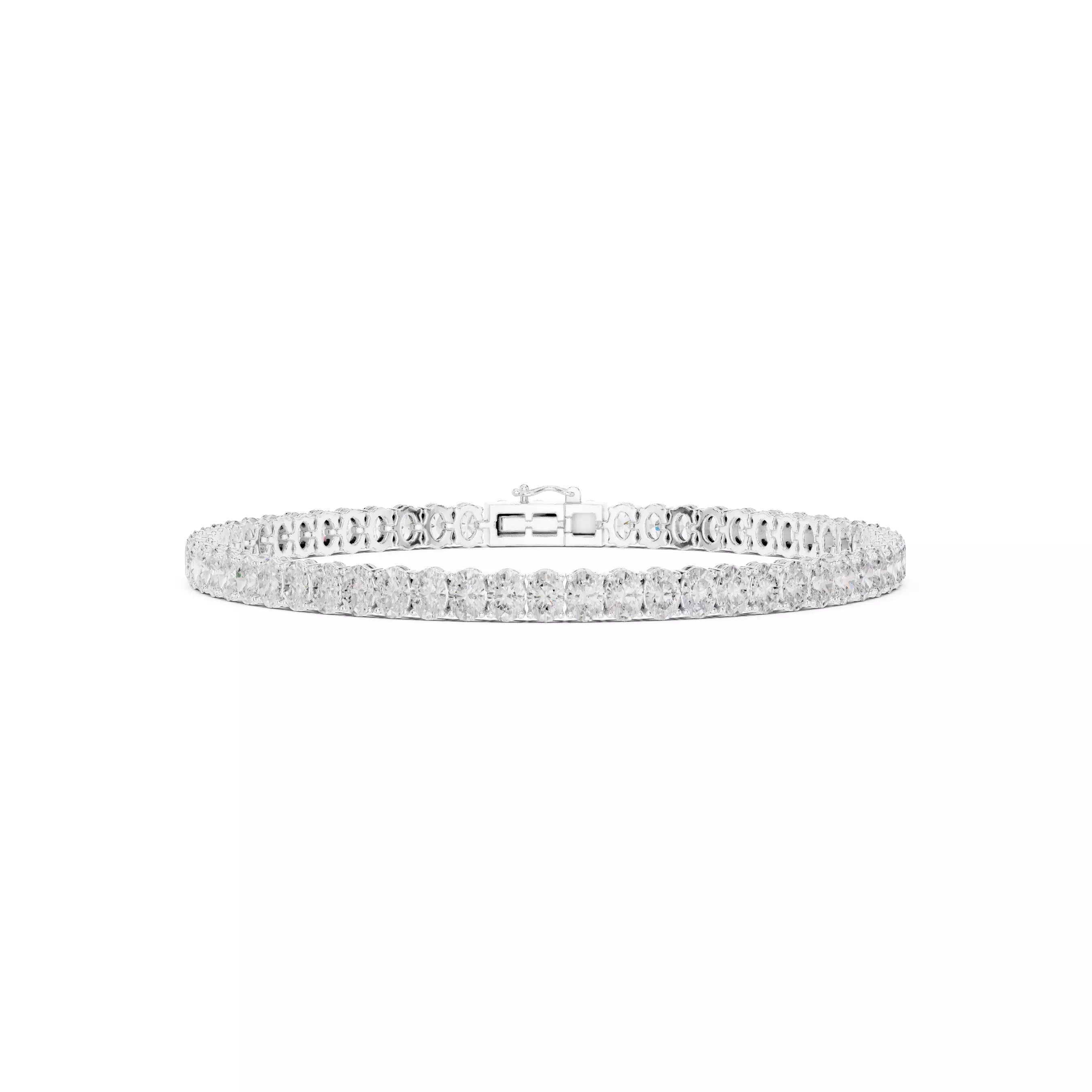 Classic Oval Diamond Tennis Bracelet – 6.00ct