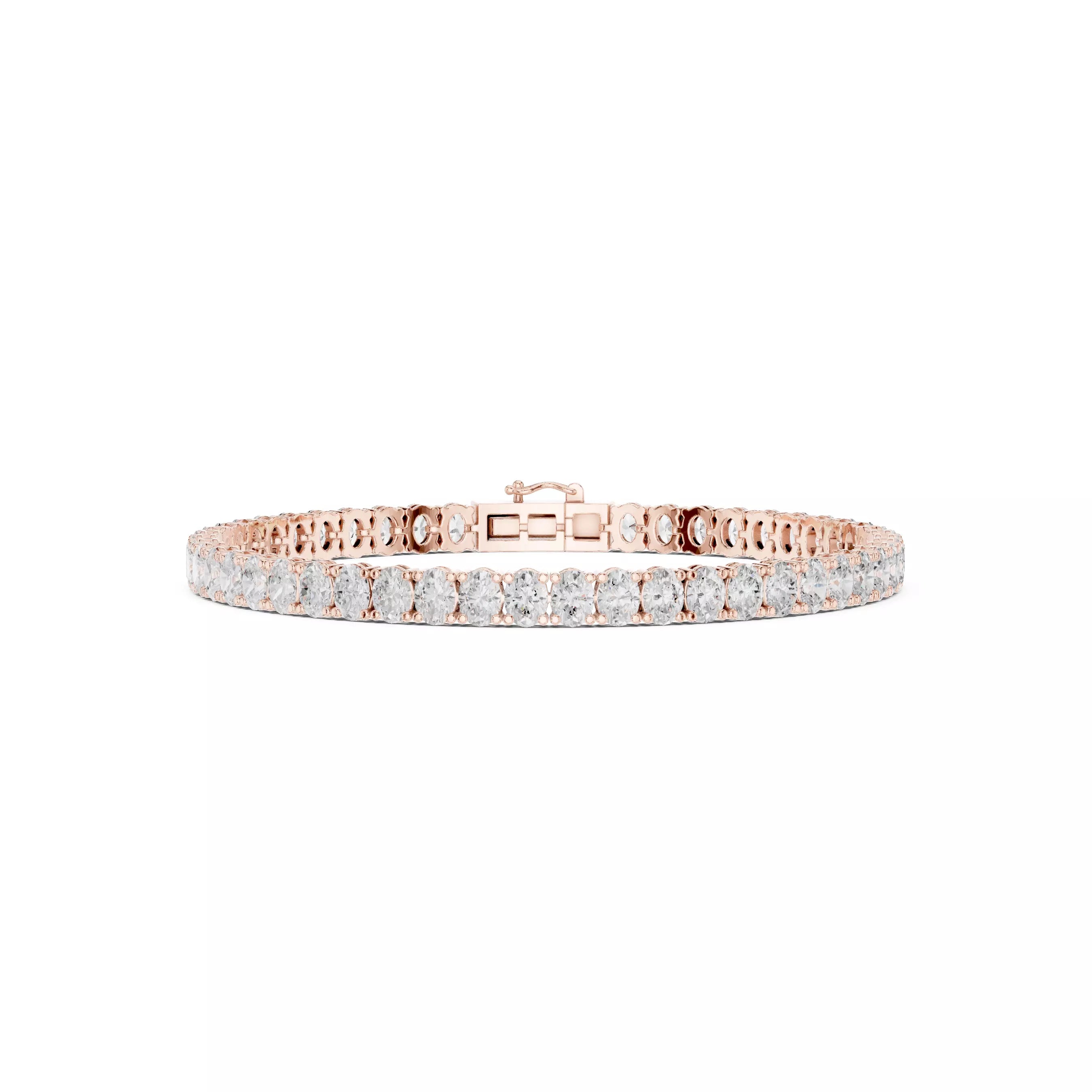 Classic Oval Diamond Tennis Bracelet – 8.00ct