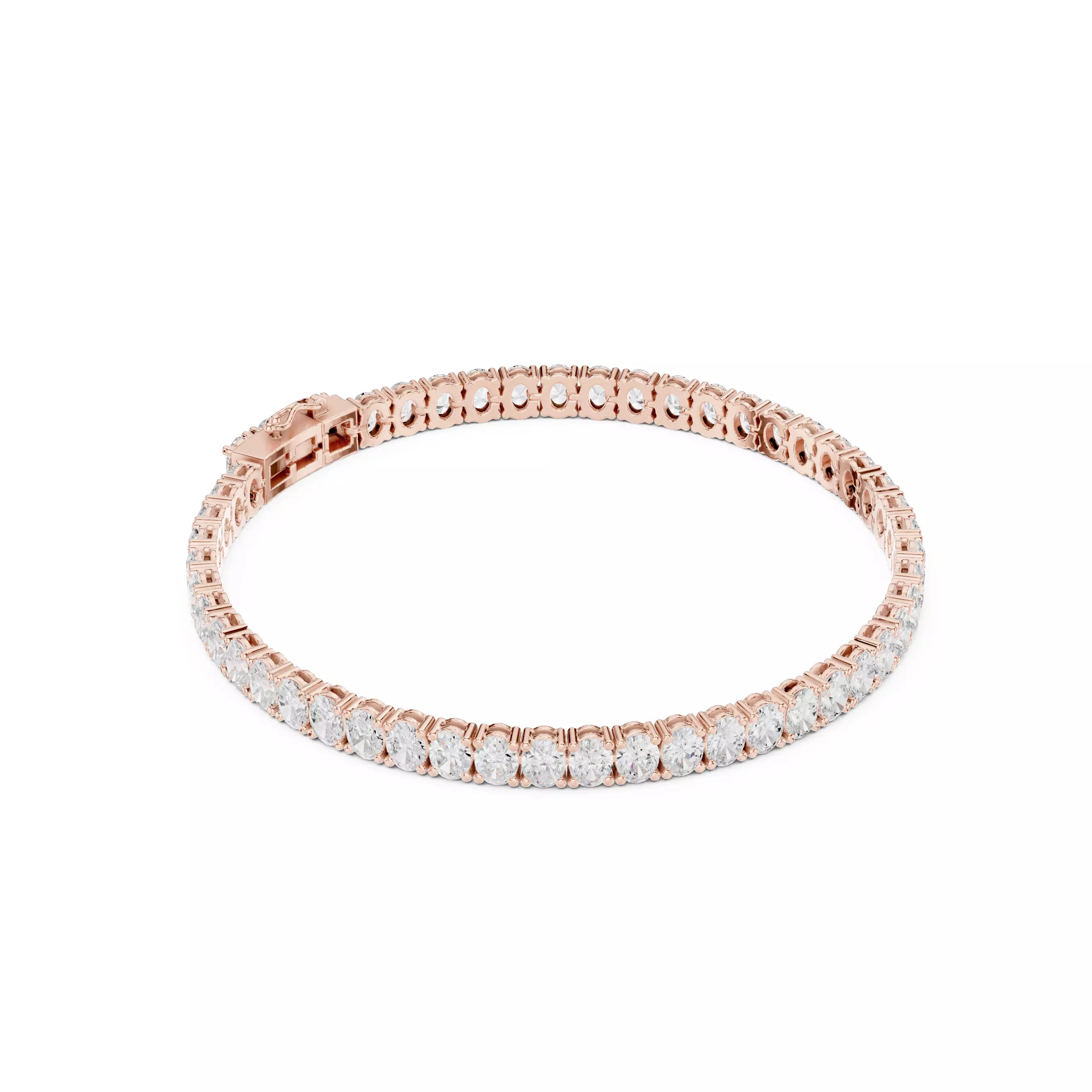 Classic Oval Diamond Tennis Bracelet – 8.00ct