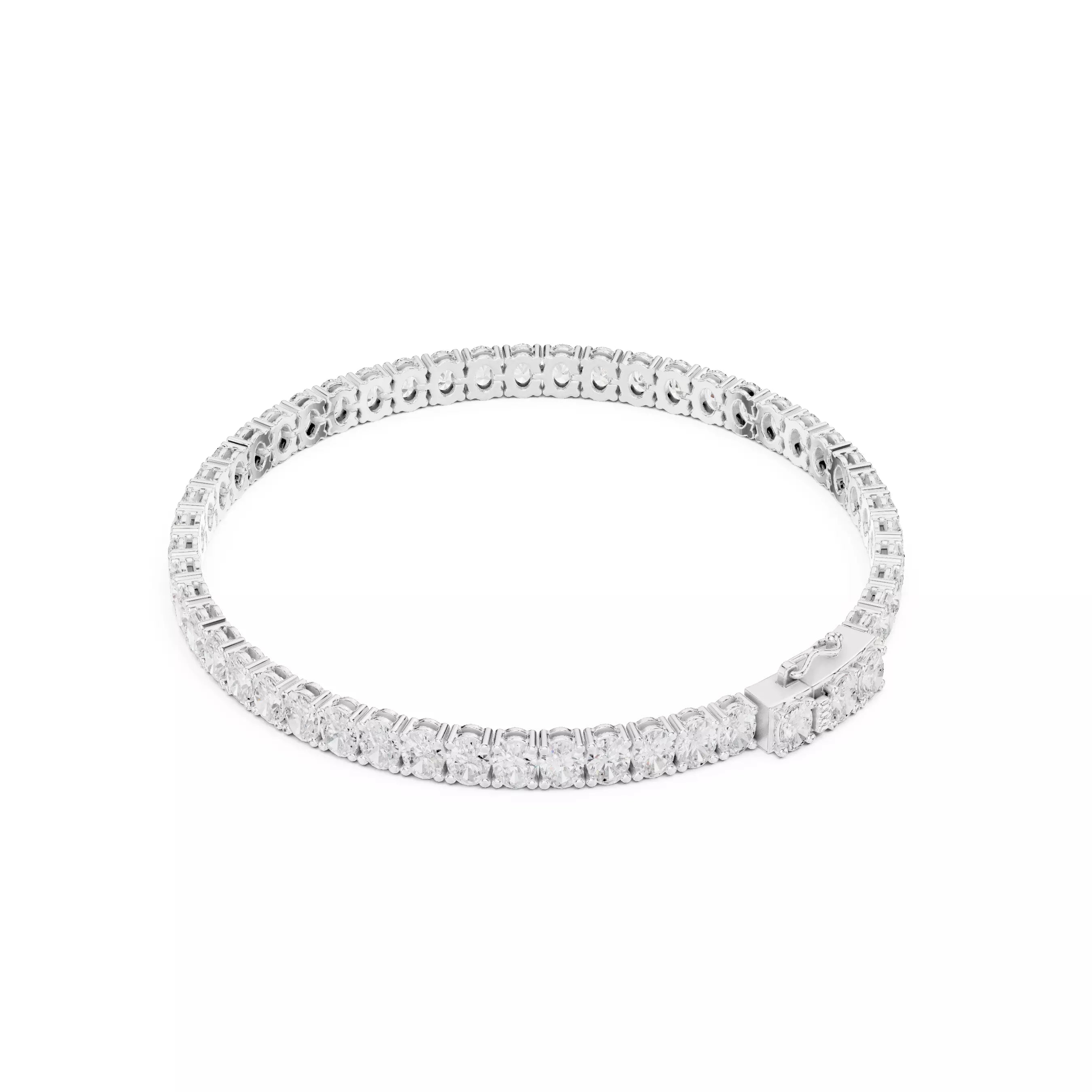 Classic Oval Diamond Tennis Bracelet – 8.00ct