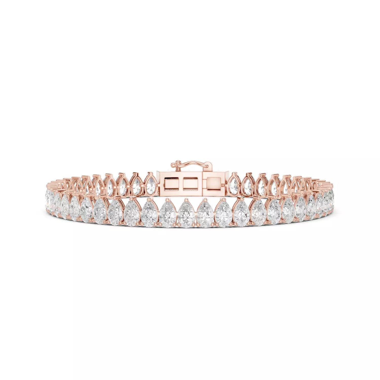 Classic Pear Diamond Tennis Bracelet – 10.00ct