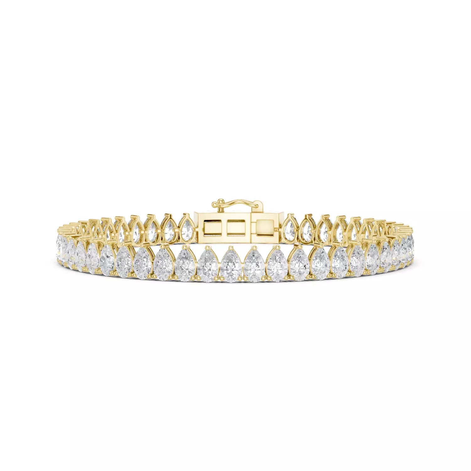 Classic Pear Diamond Tennis Bracelet – 10.00ct