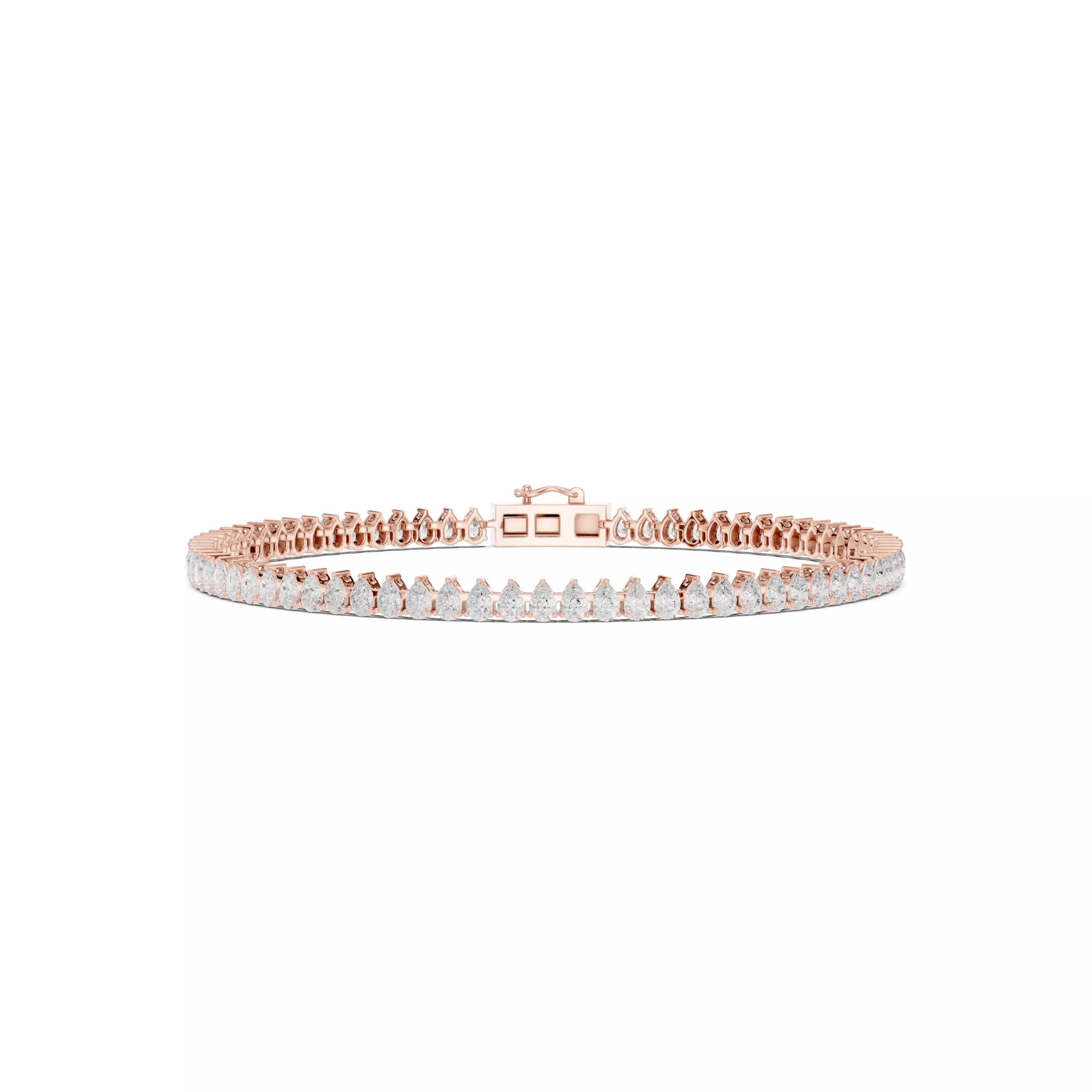 Classic Pear Diamond Tennis Bracelet – 4.00ct
