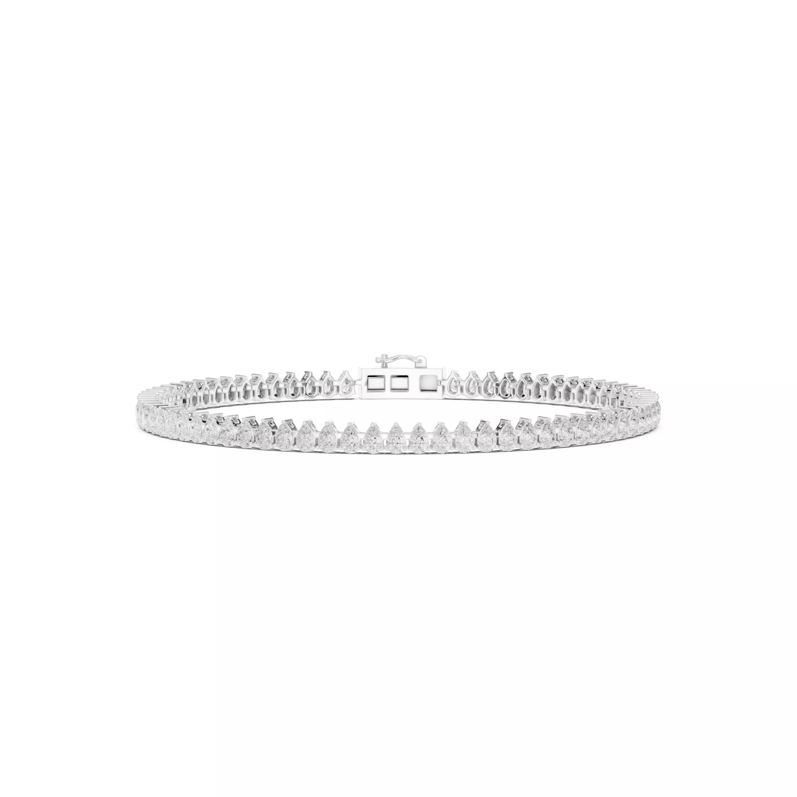 Classic Pear Diamond Tennis Bracelet – 4.00ct