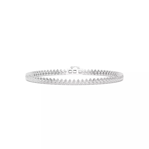 Classic Pear Diamond Tennis Bracelet – 4.00ct