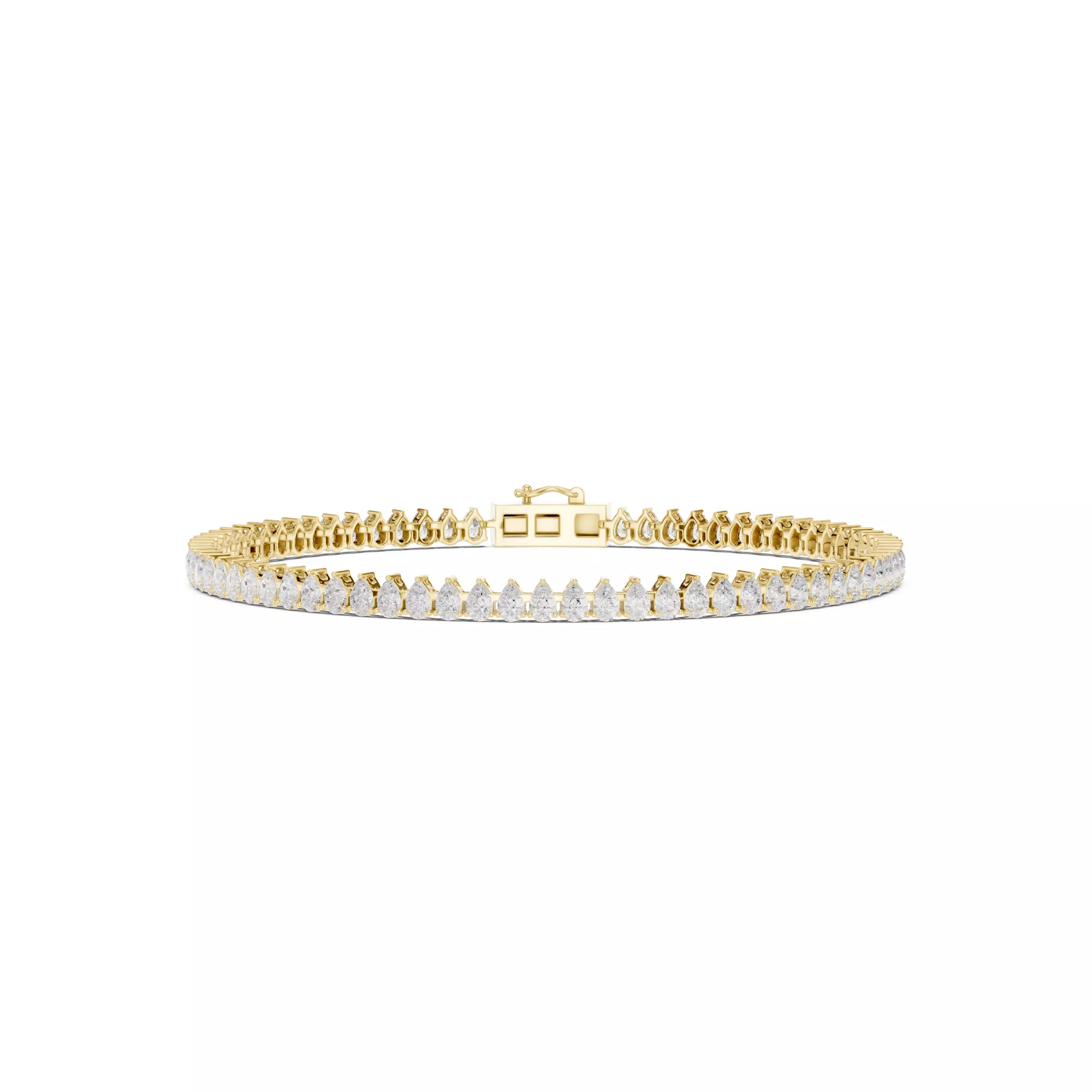 Classic Pear Diamond Tennis Bracelet – 4.00ct