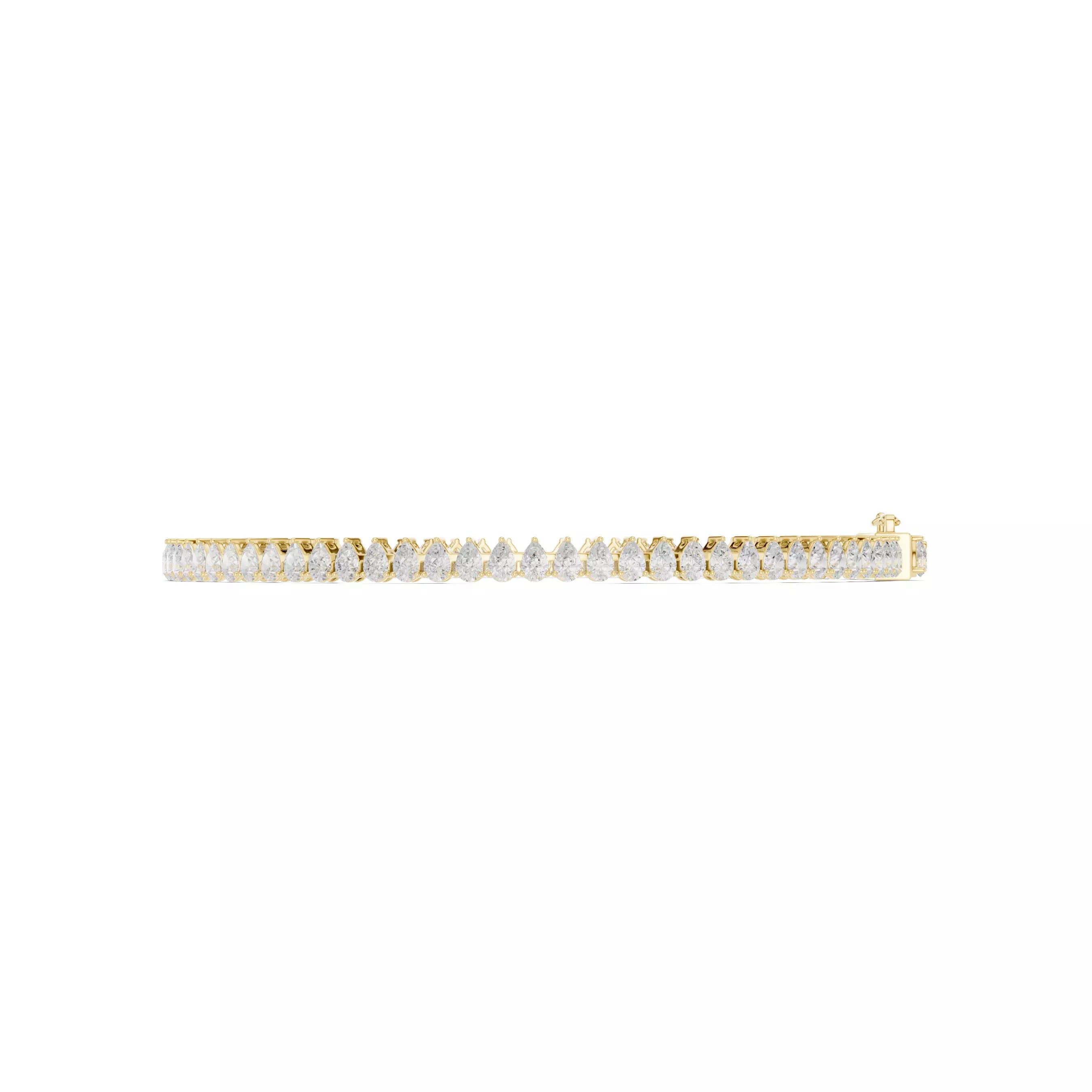 Classic Pear Diamond Tennis Bracelet – 4.00ct