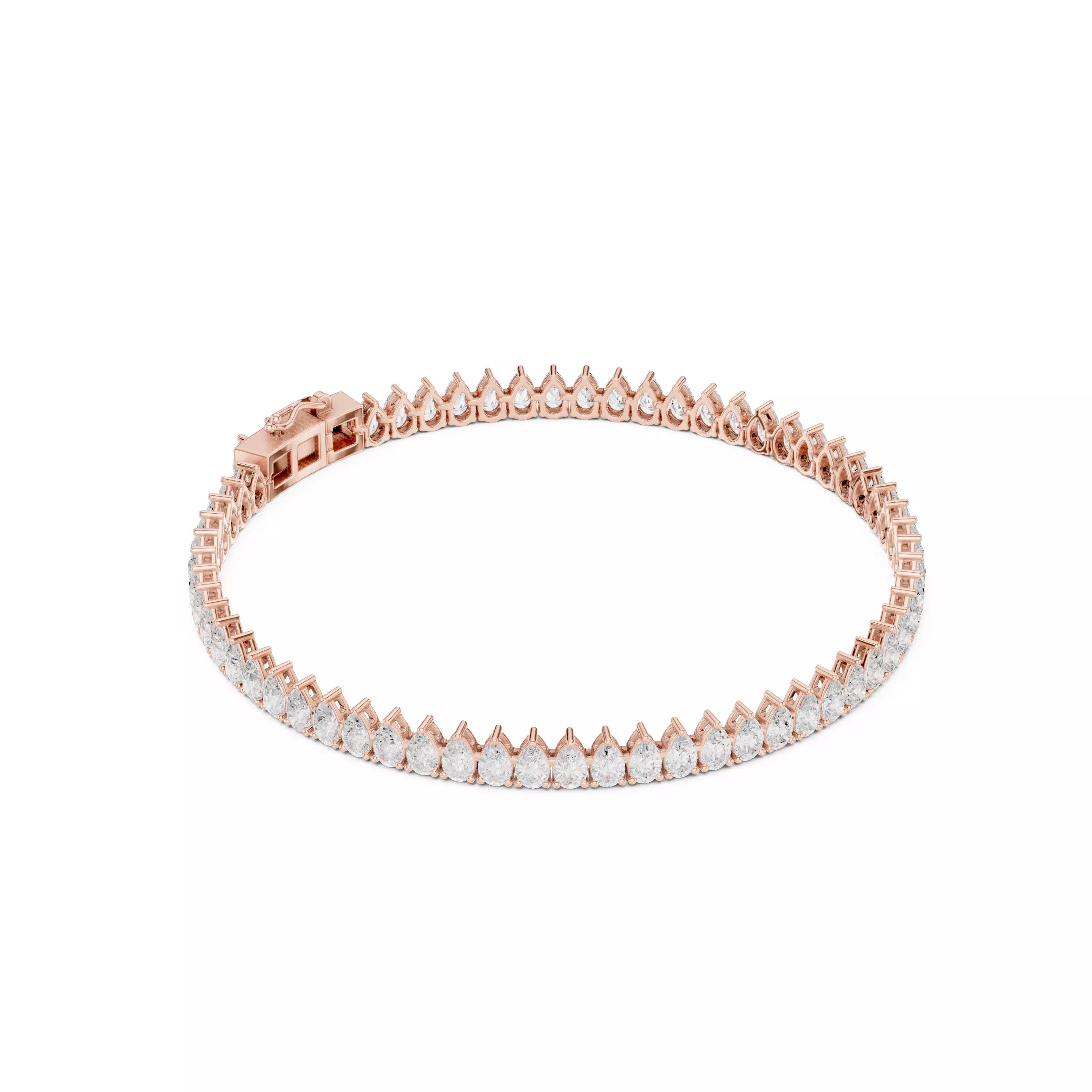 Classic Pear Diamond Tennis Bracelet – 6.00ct