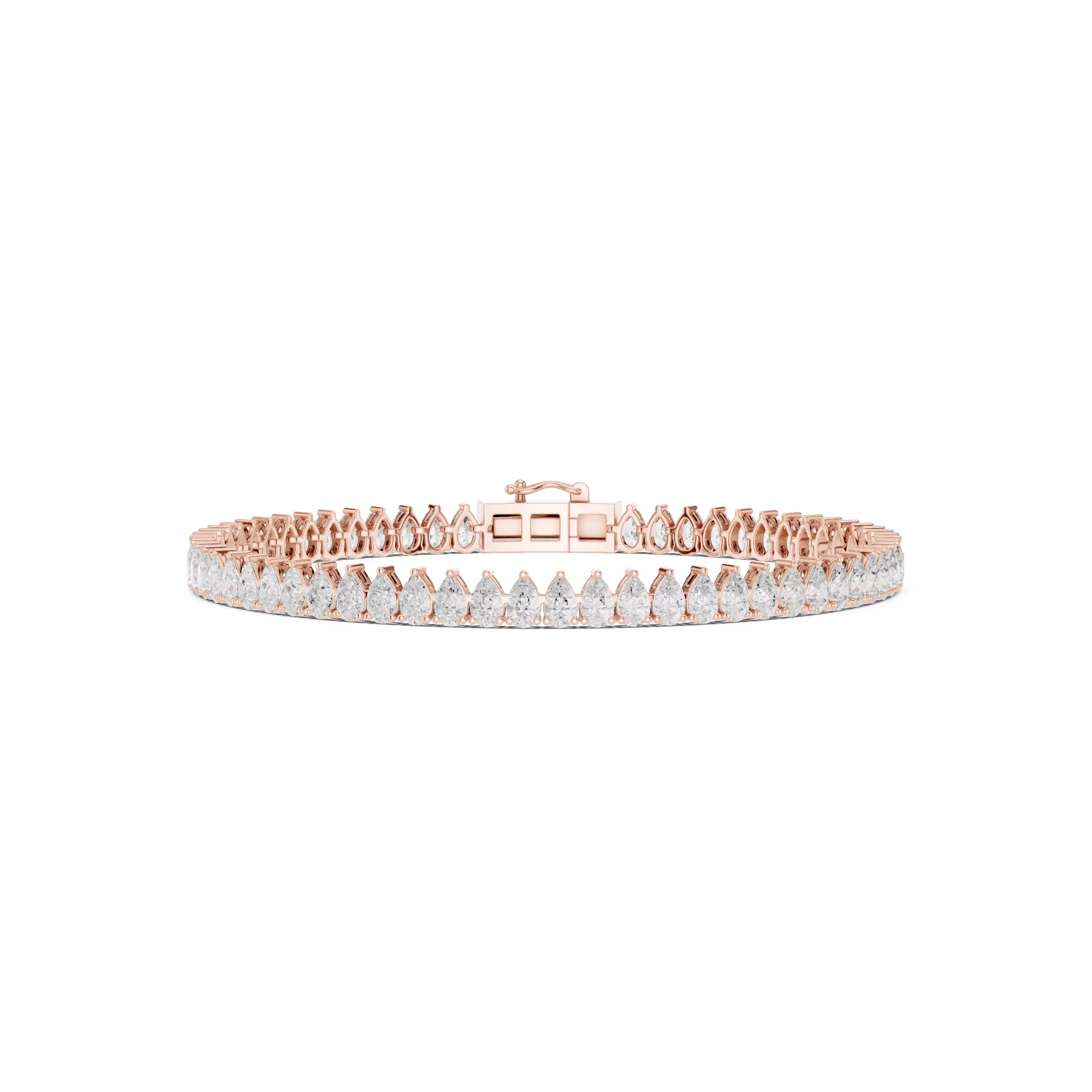 Classic Pear Diamond Tennis Bracelet – 6.00ct