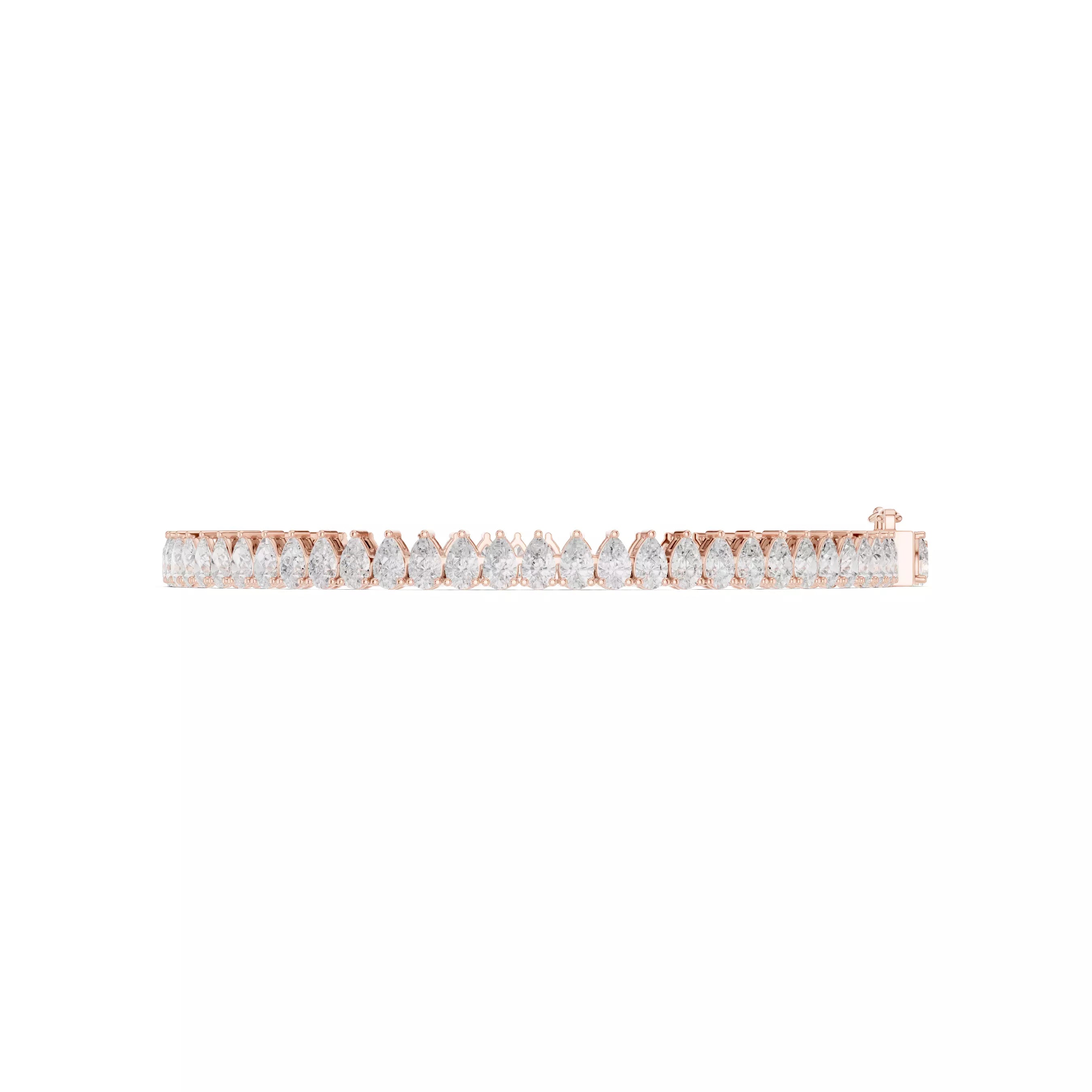Classic Pear Diamond Tennis Bracelet – 6.00ct