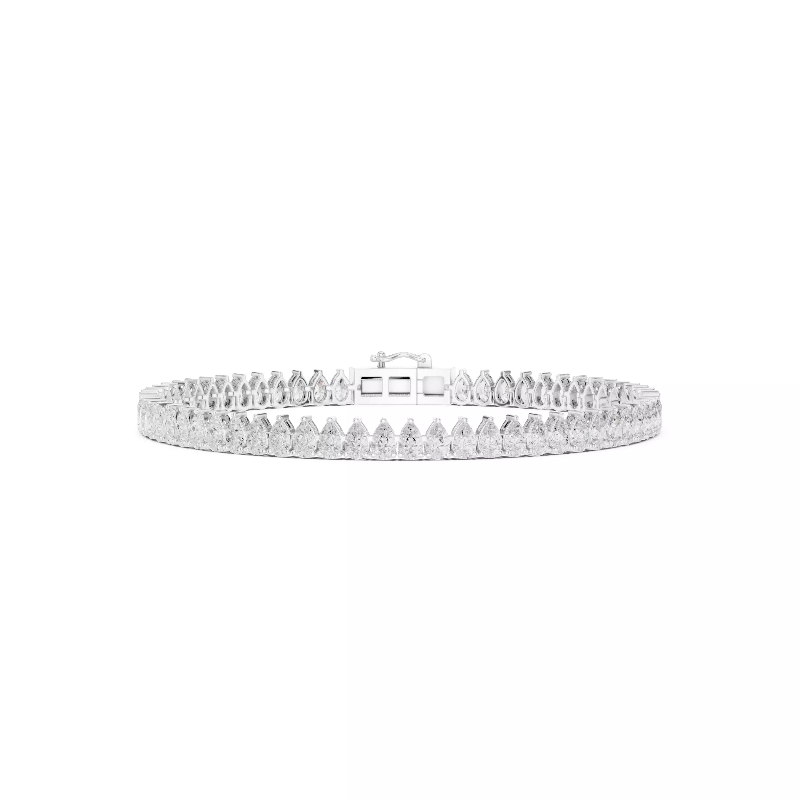 Classic Pear Diamond Tennis Bracelet – 6.00ct