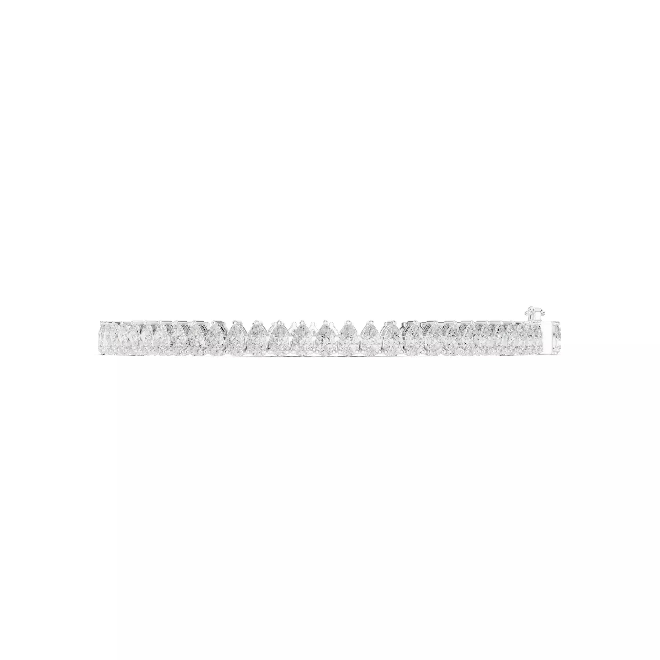 Classic Pear Diamond Tennis Bracelet – 6.00ct