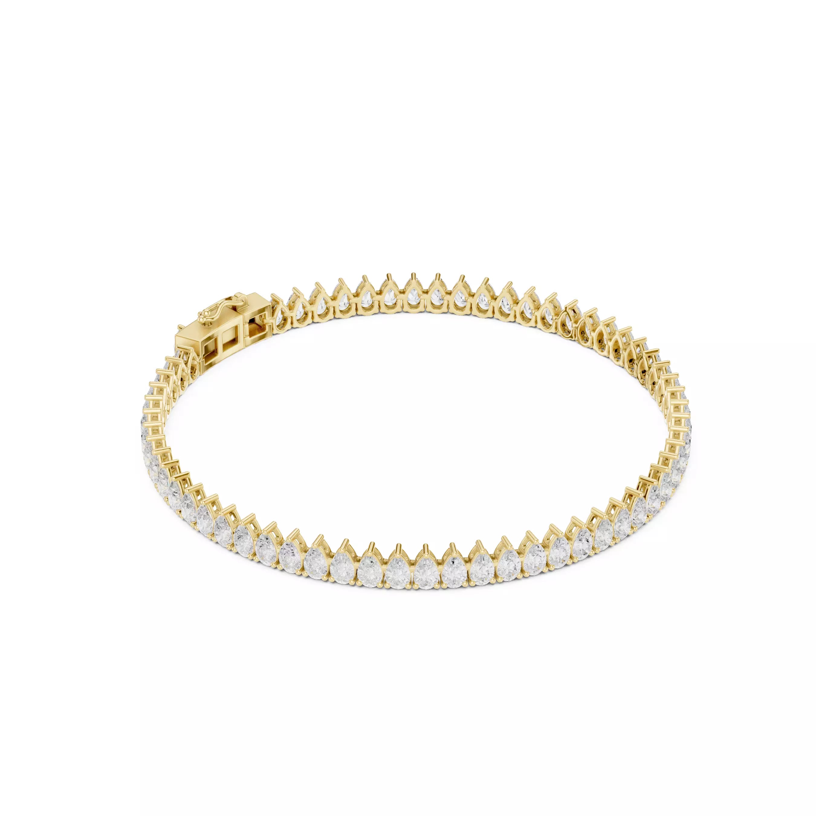 Classic Pear Diamond Tennis Bracelet – 6.00ct