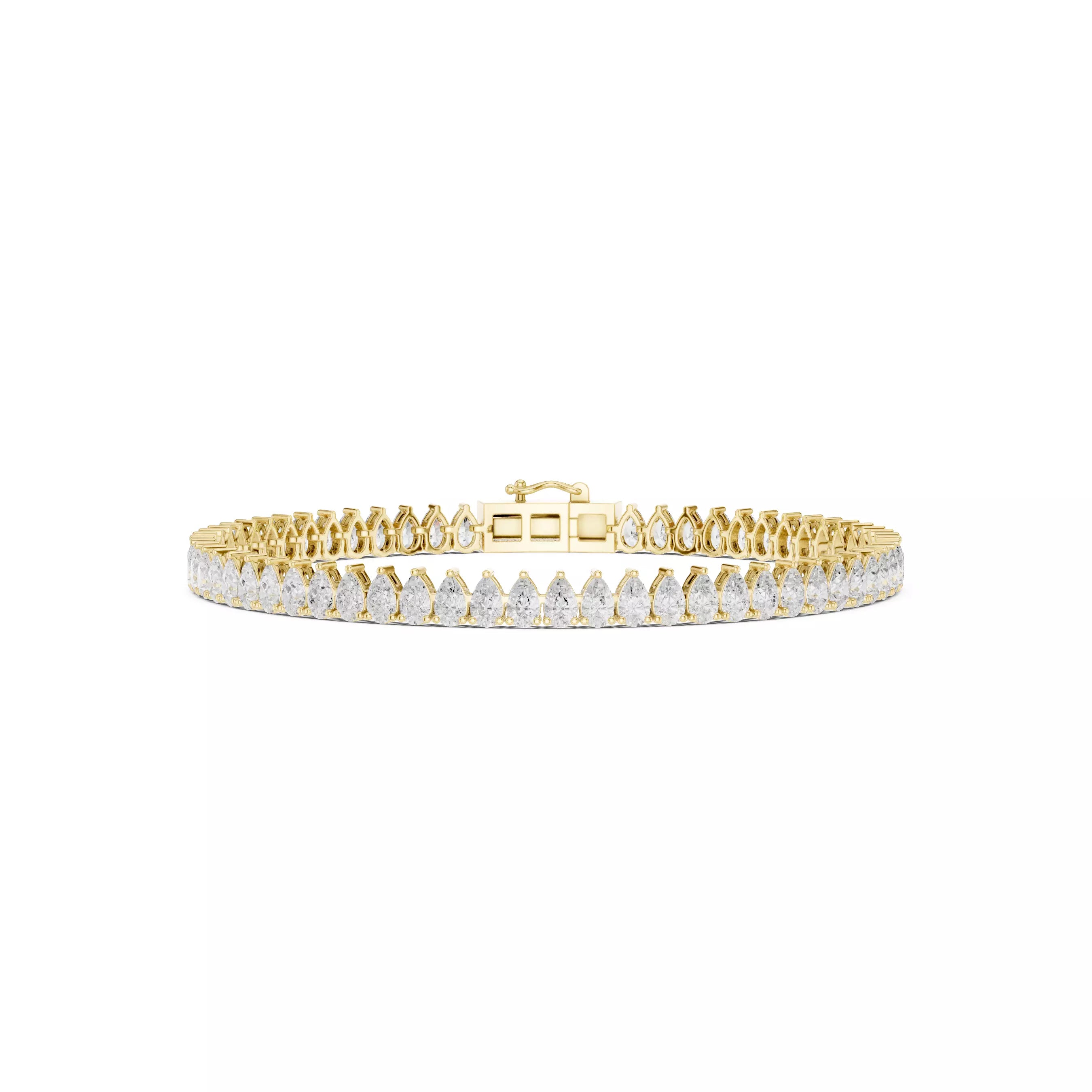 Classic Pear Diamond Tennis Bracelet – 6.00ct