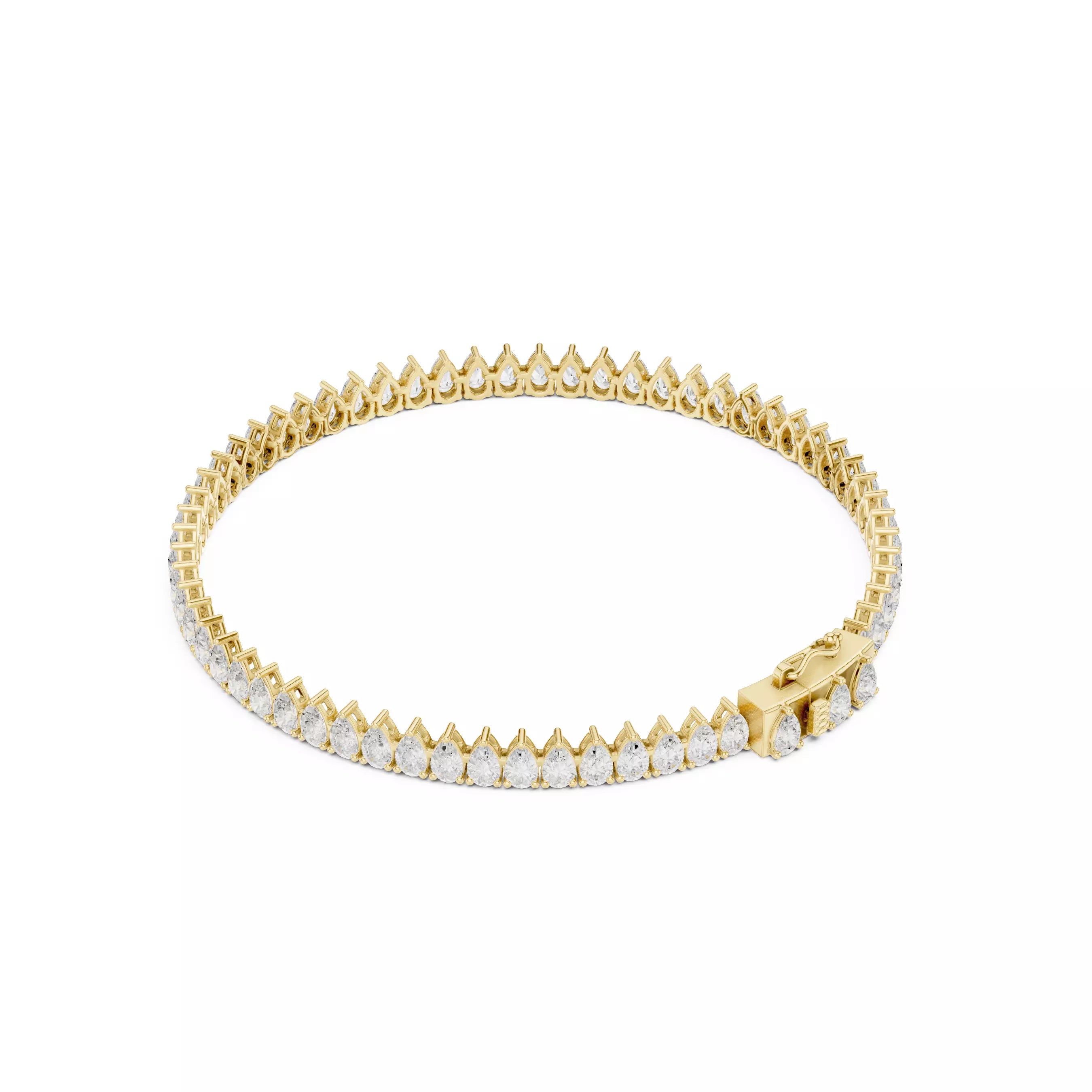Classic Pear Diamond Tennis Bracelet – 6.00ct