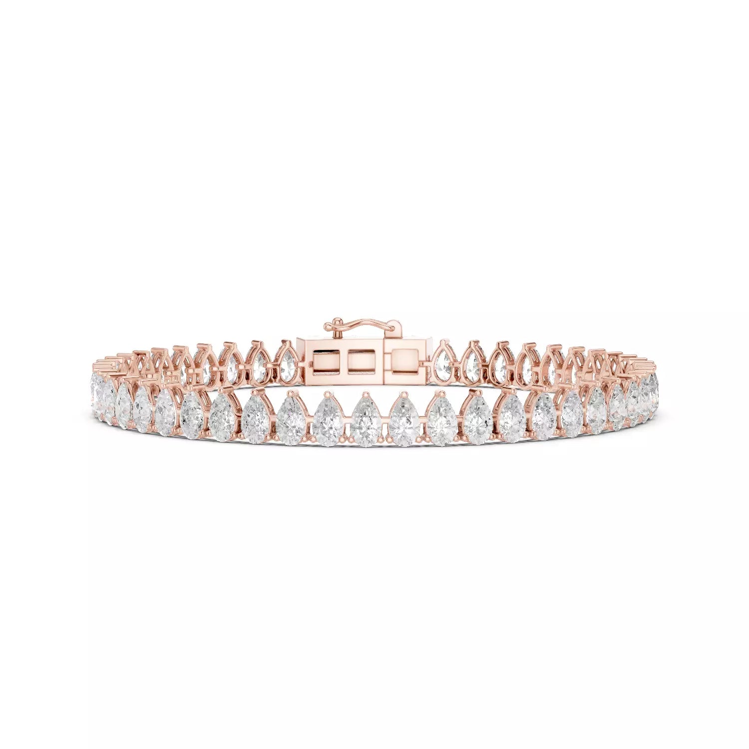 Classic Pear Diamond Tennis Bracelet – 8.00ct