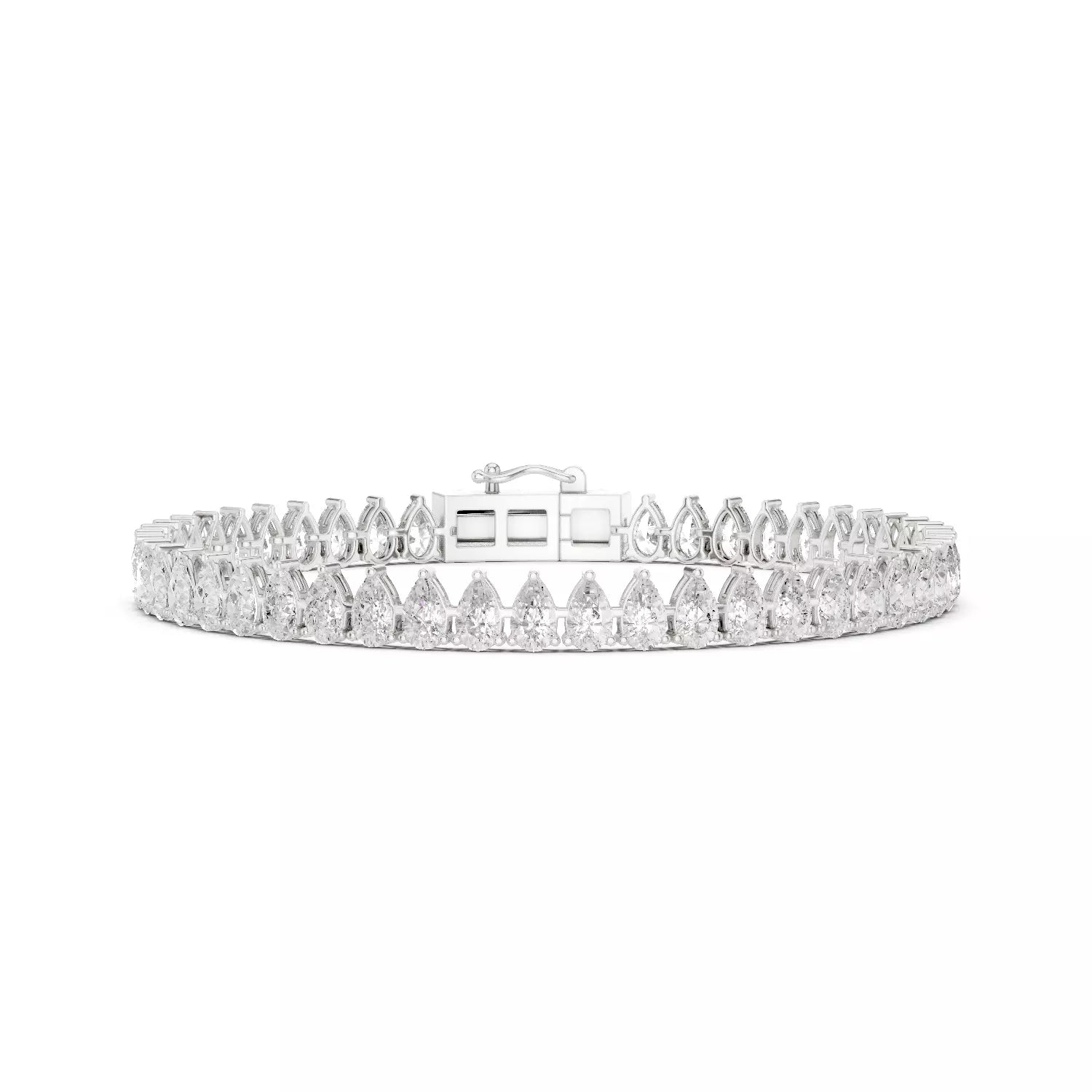 Classic Pear Diamond Tennis Bracelet – 8.00ct
