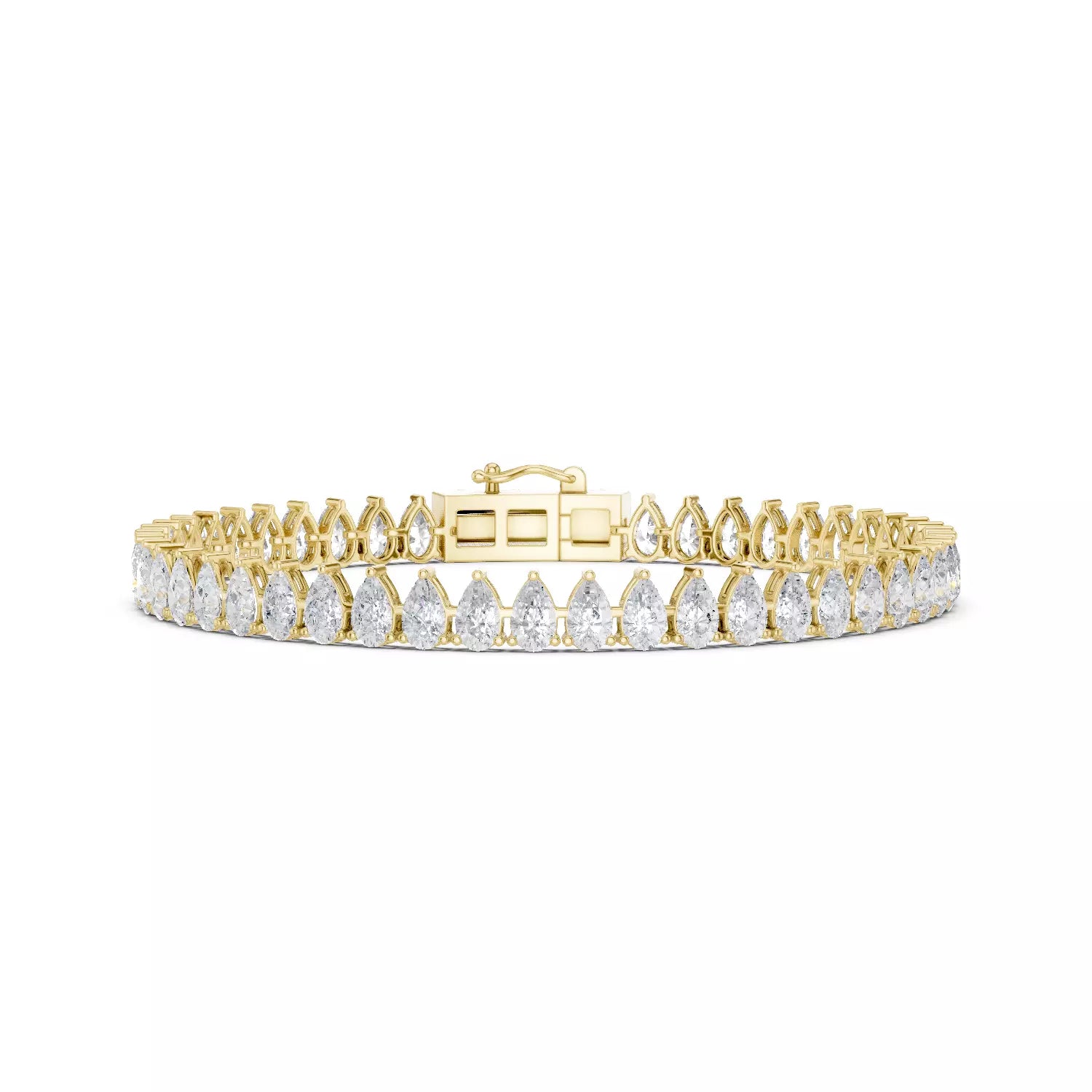 Classic Pear Diamond Tennis Bracelet – 8.00ct