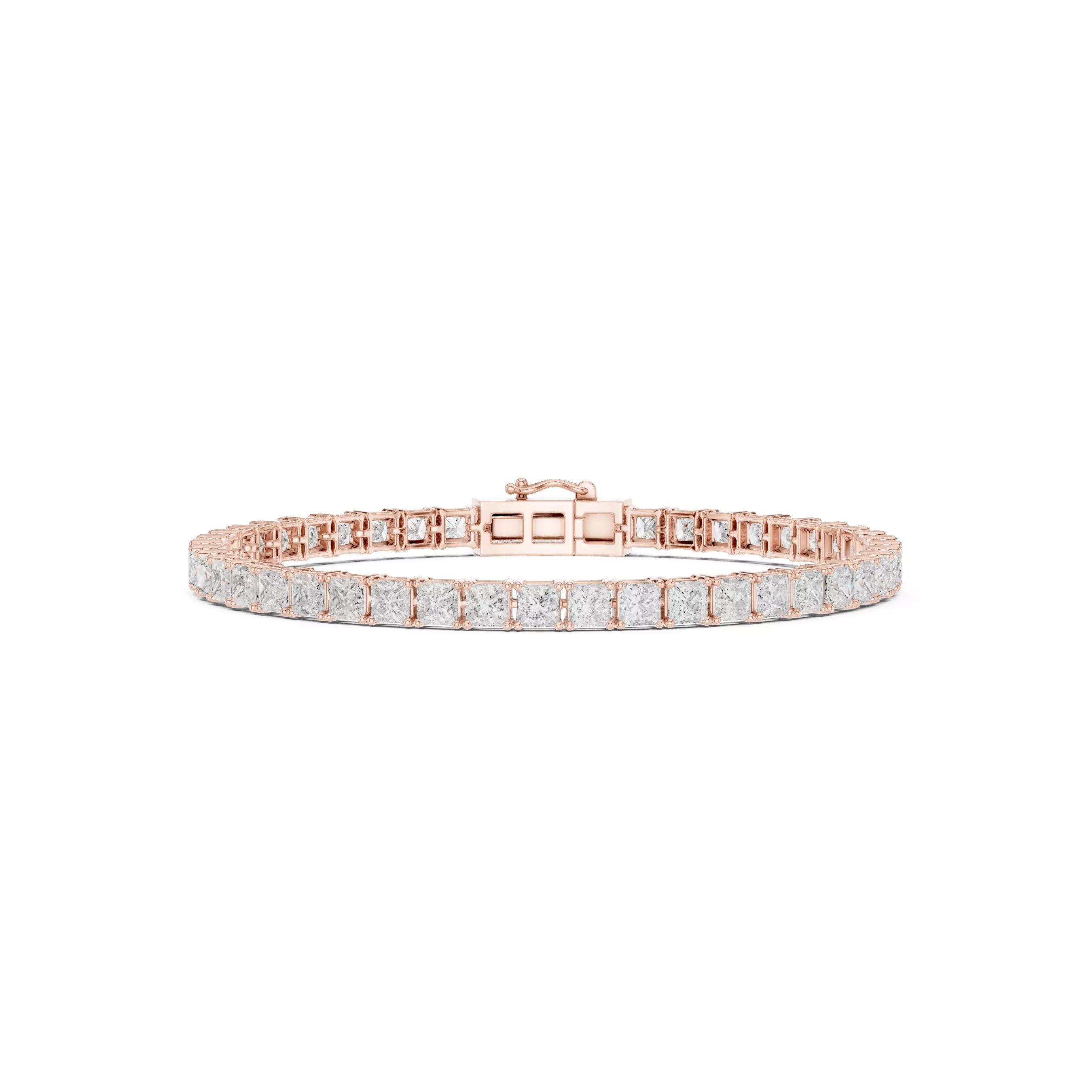 Classic Princess Diamond Tennis Bracelet – 10.00ct