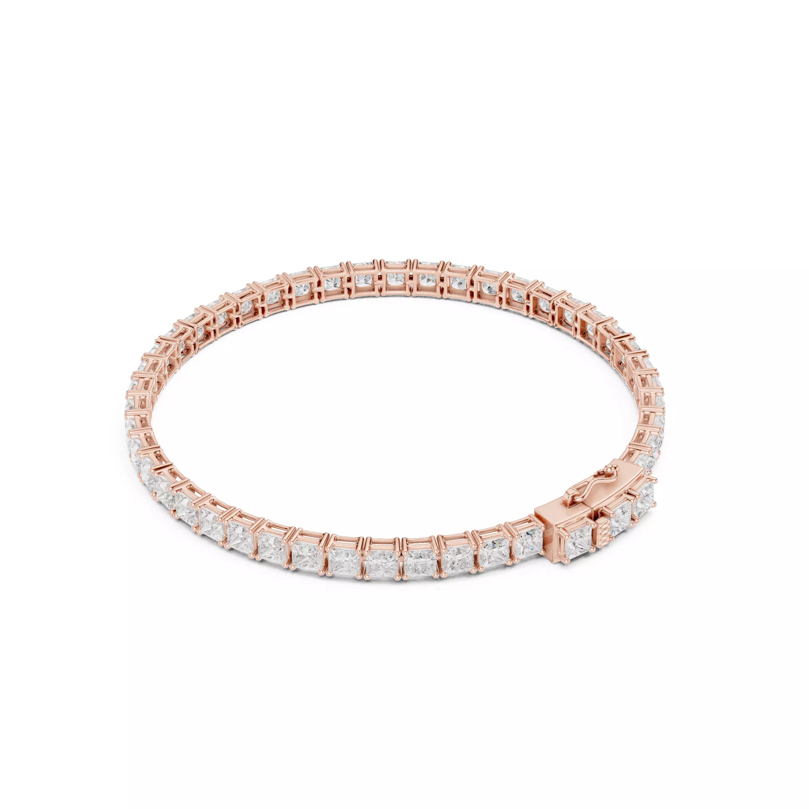 Classic Princess Diamond Tennis Bracelet – 10.00ct