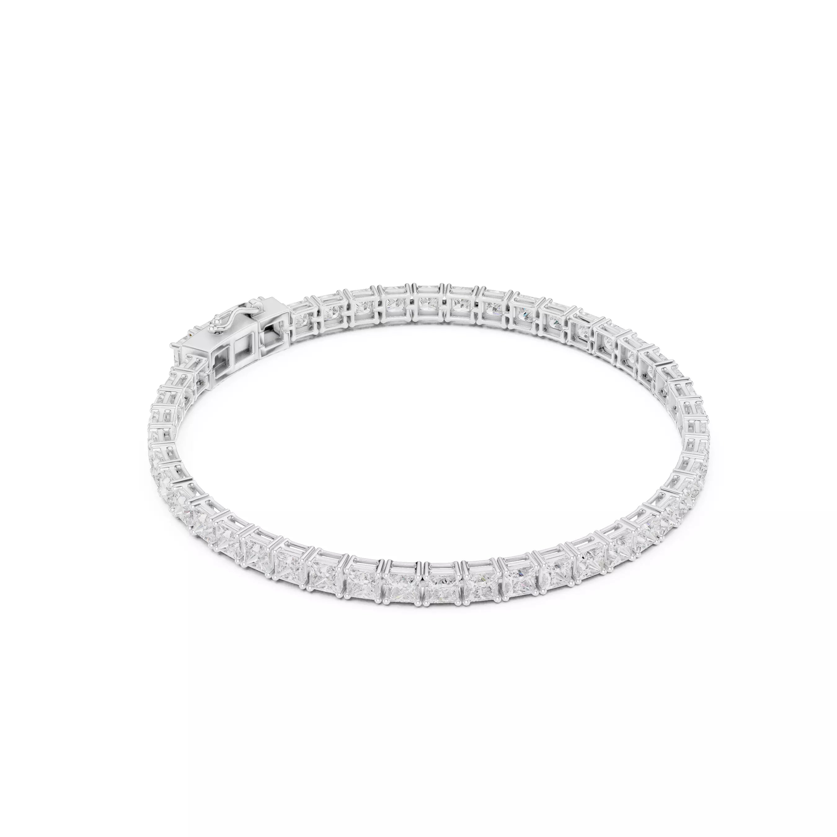 Classic Princess Diamond Tennis Bracelet – 10.00ct