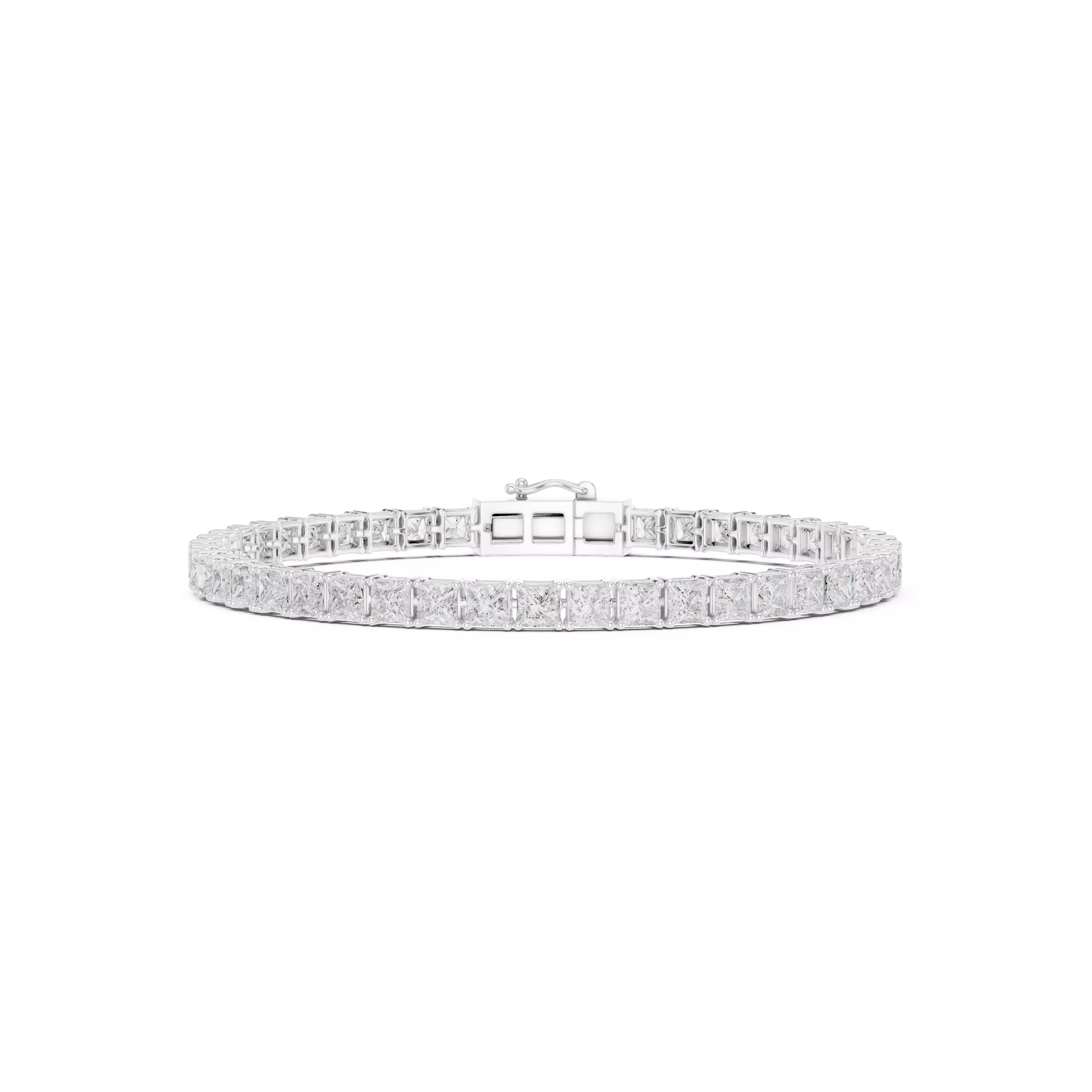 Classic Princess Diamond Tennis Bracelet – 10.00ct