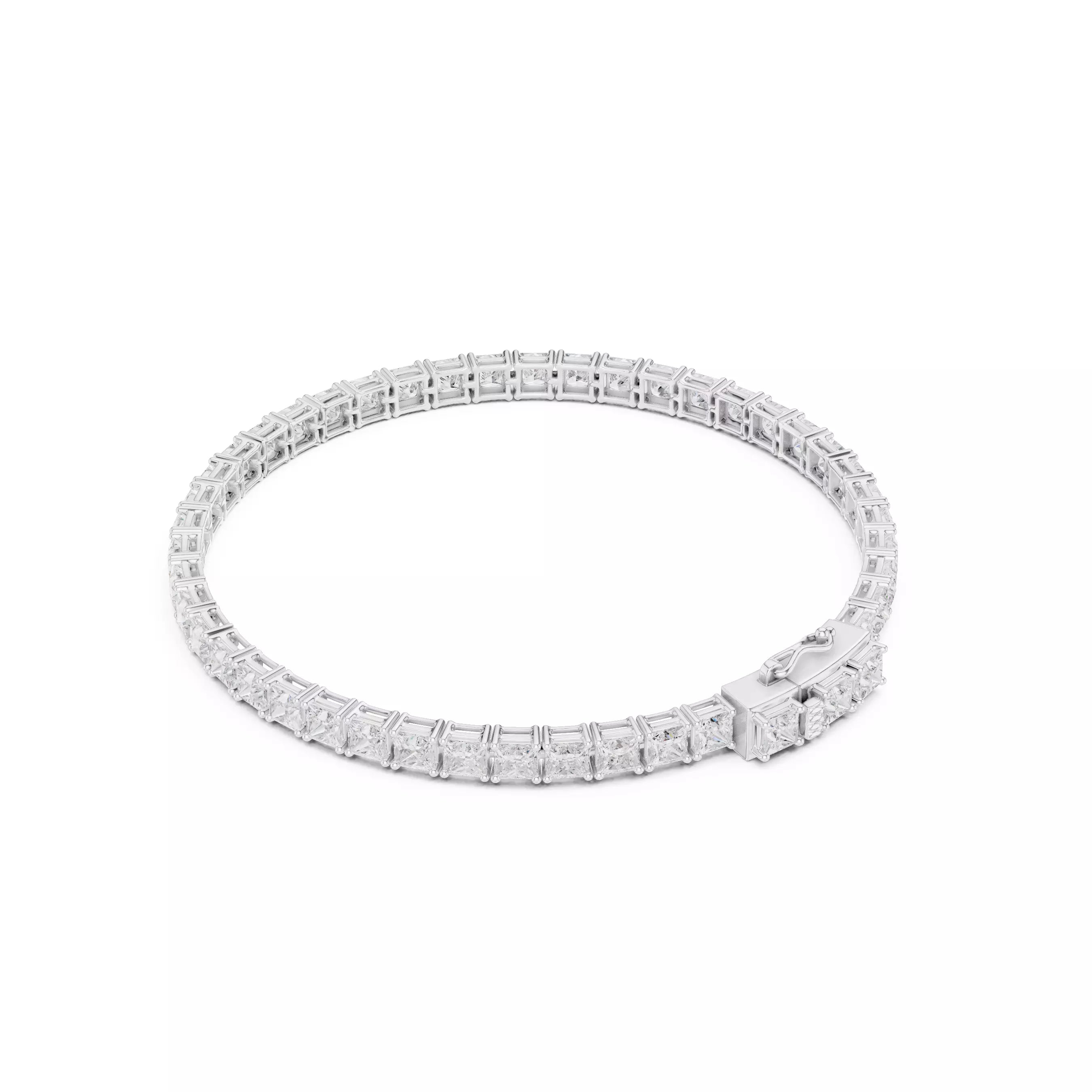Classic Princess Diamond Tennis Bracelet – 10.00ct