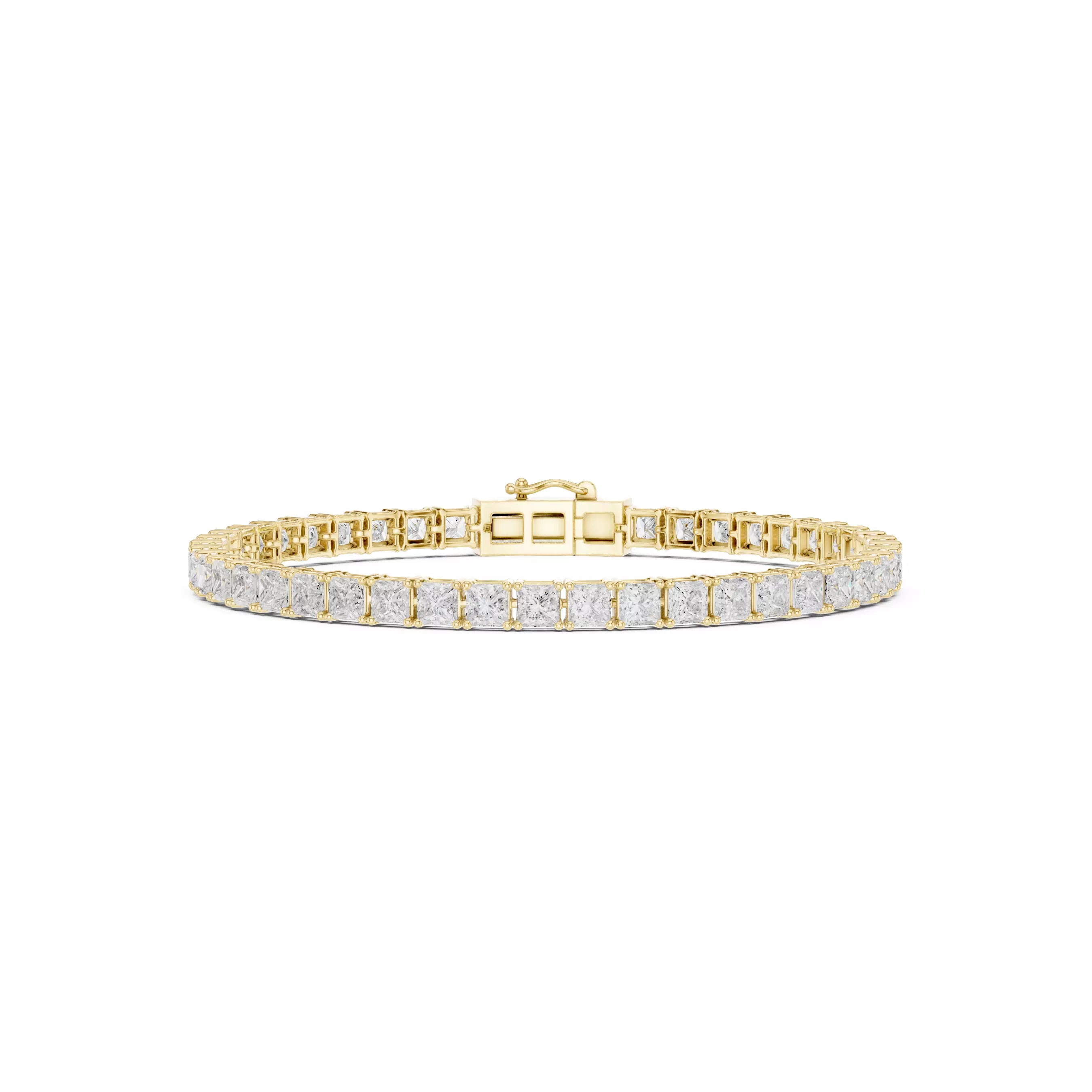 Classic Princess Diamond Tennis Bracelet – 10.00ct