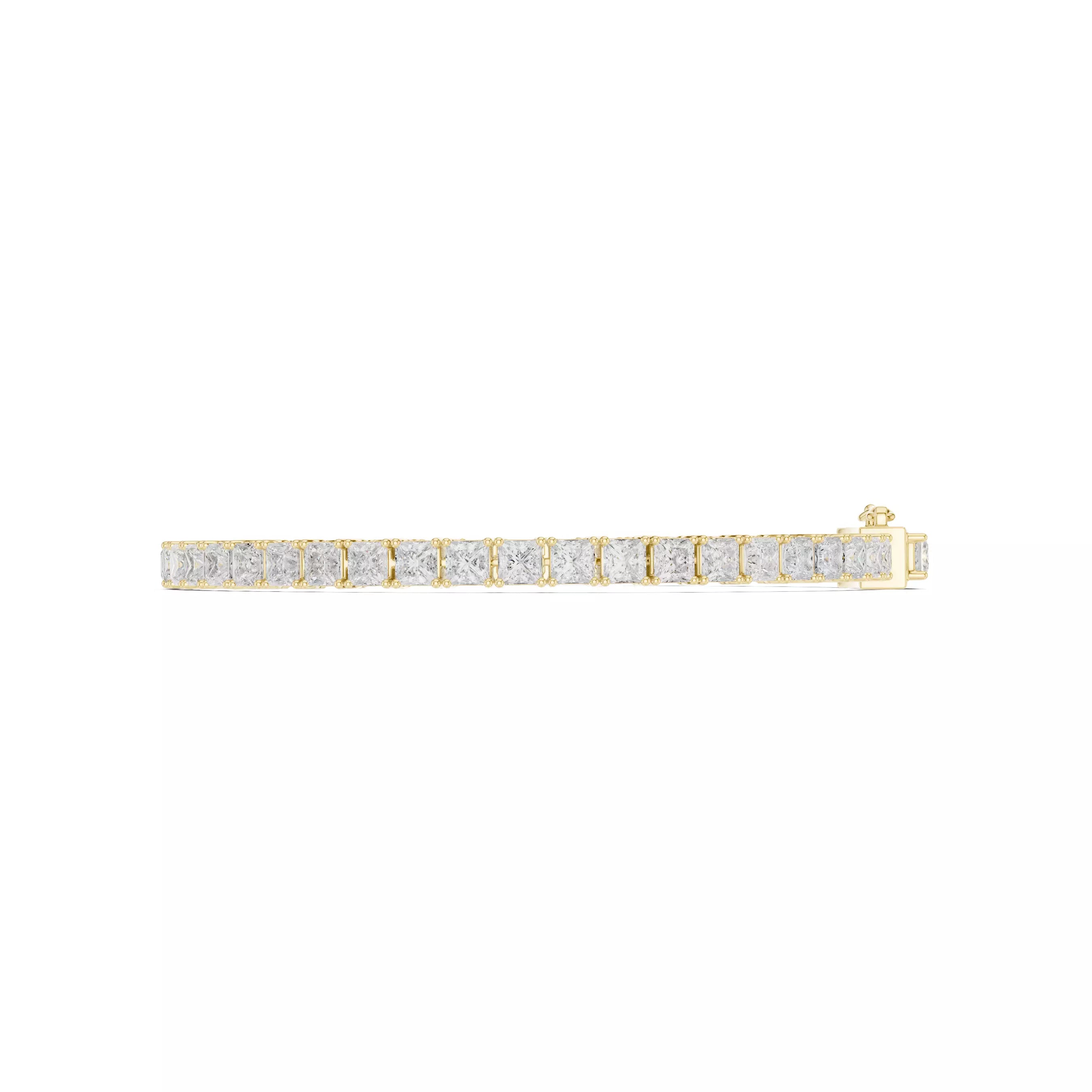 Classic Princess Diamond Tennis Bracelet – 10.00ct