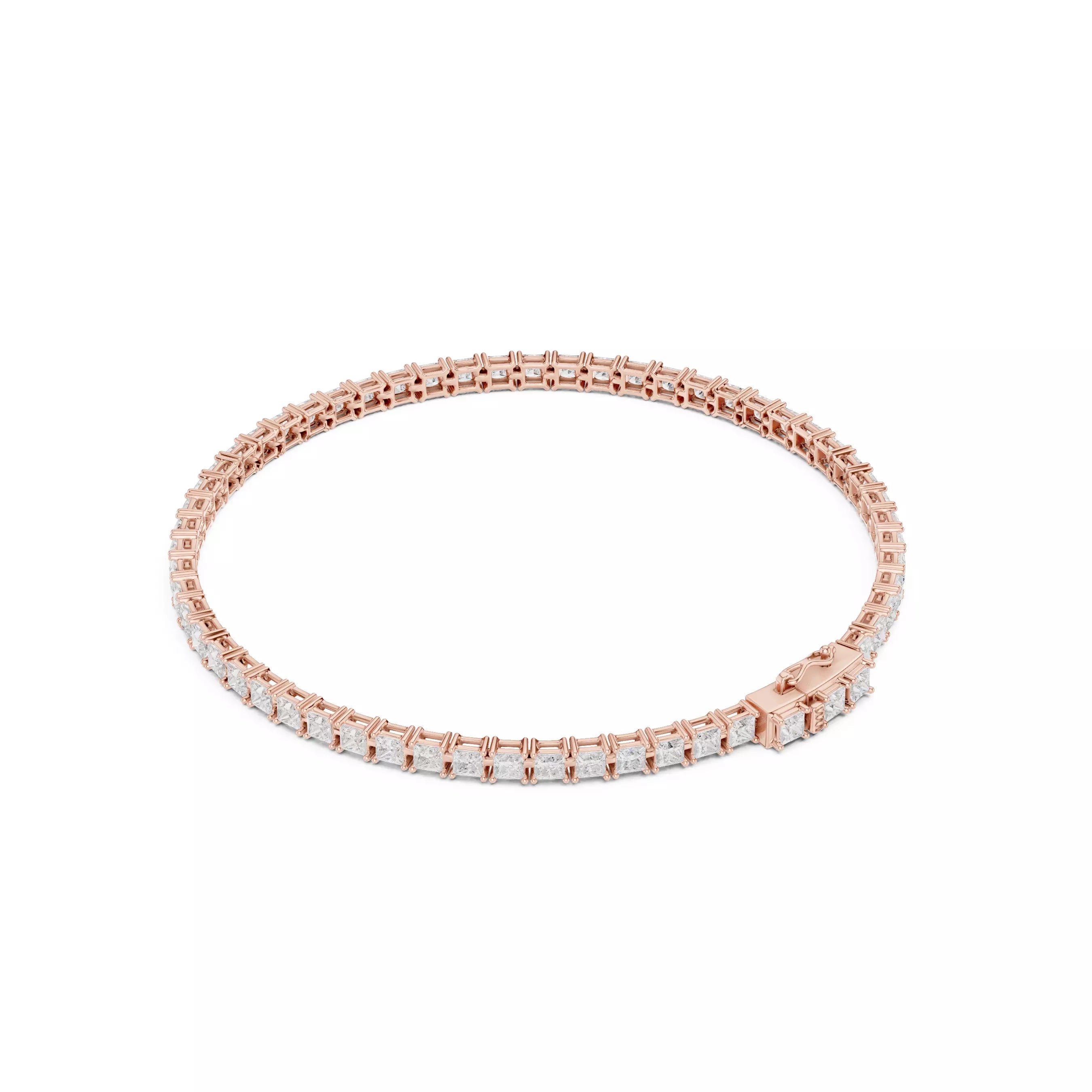 Classic Princess Diamond Tennis Bracelet – 4.00ct
