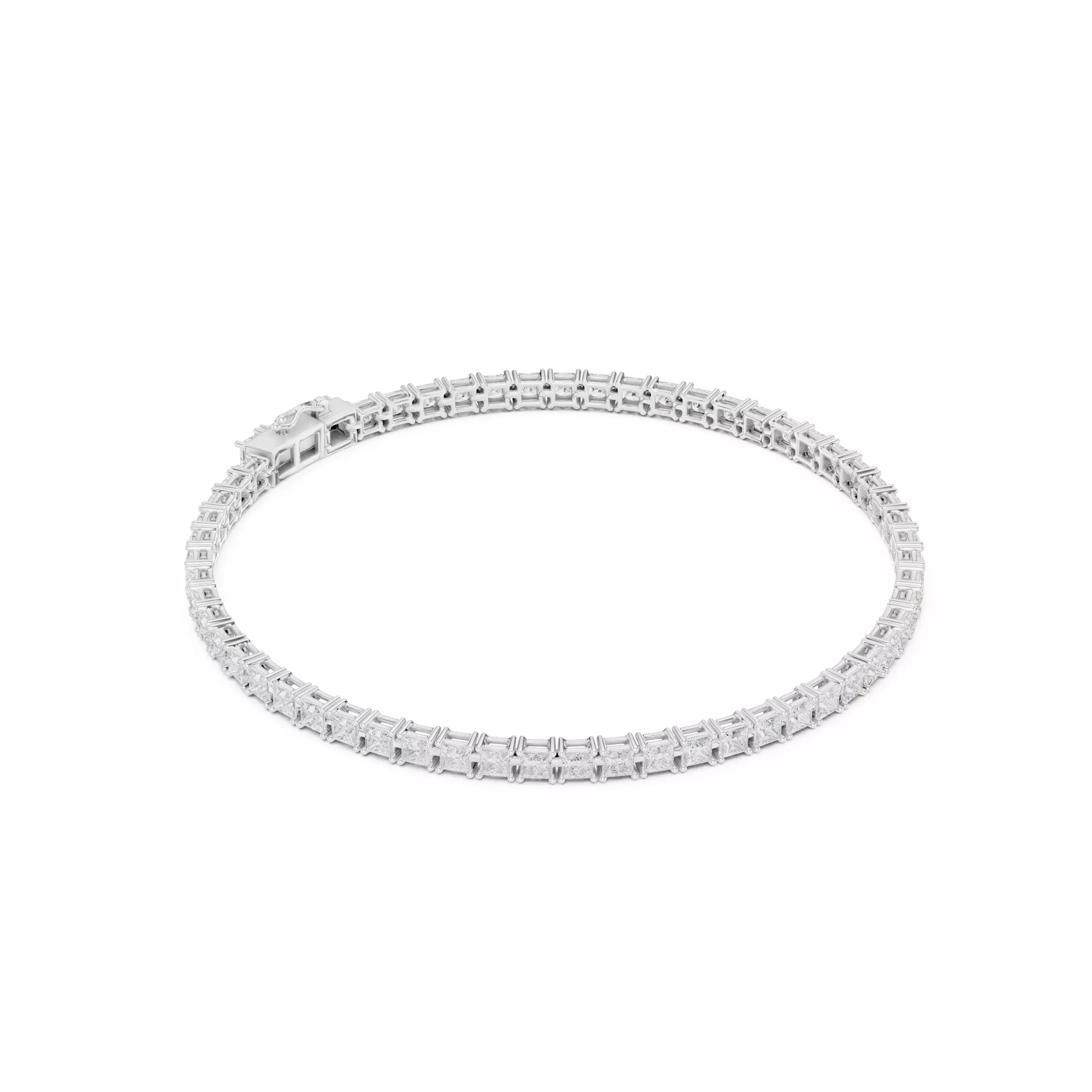 Classic Princess Diamond Tennis Bracelet – 4.00ct