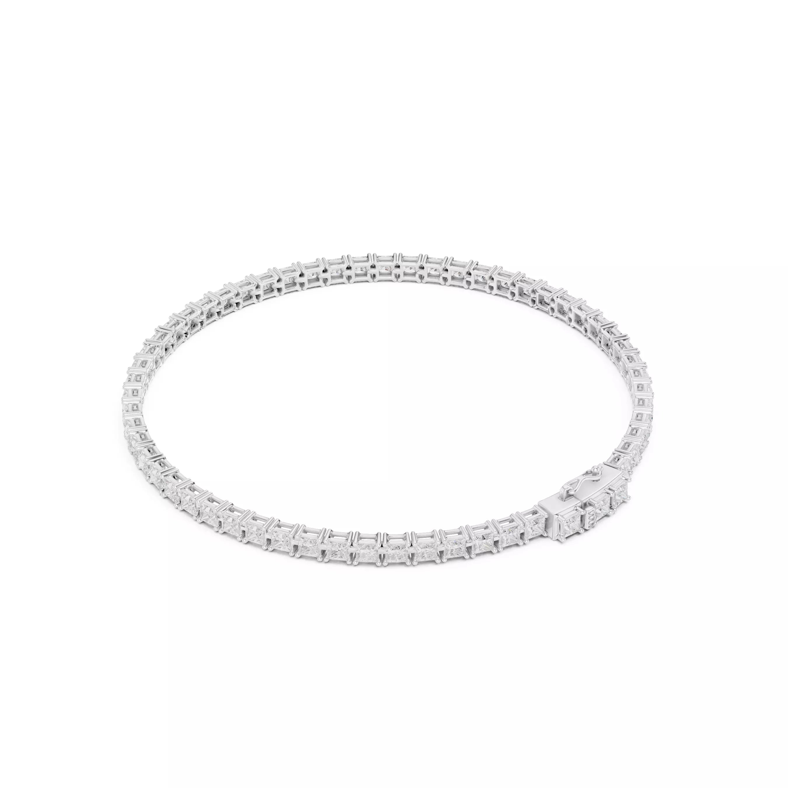 Classic Princess Diamond Tennis Bracelet – 4.00ct