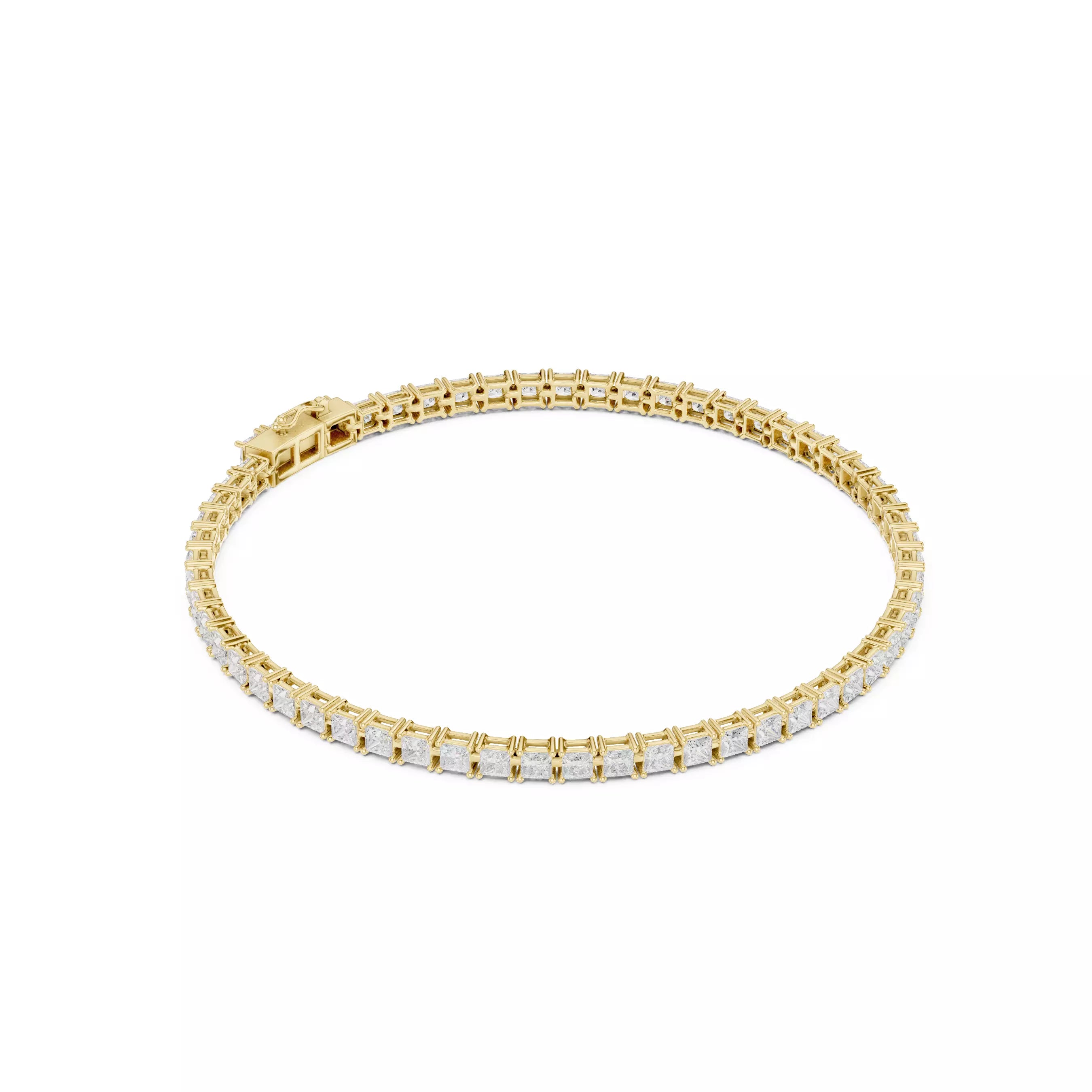 Classic Princess Diamond Tennis Bracelet – 4.00ct