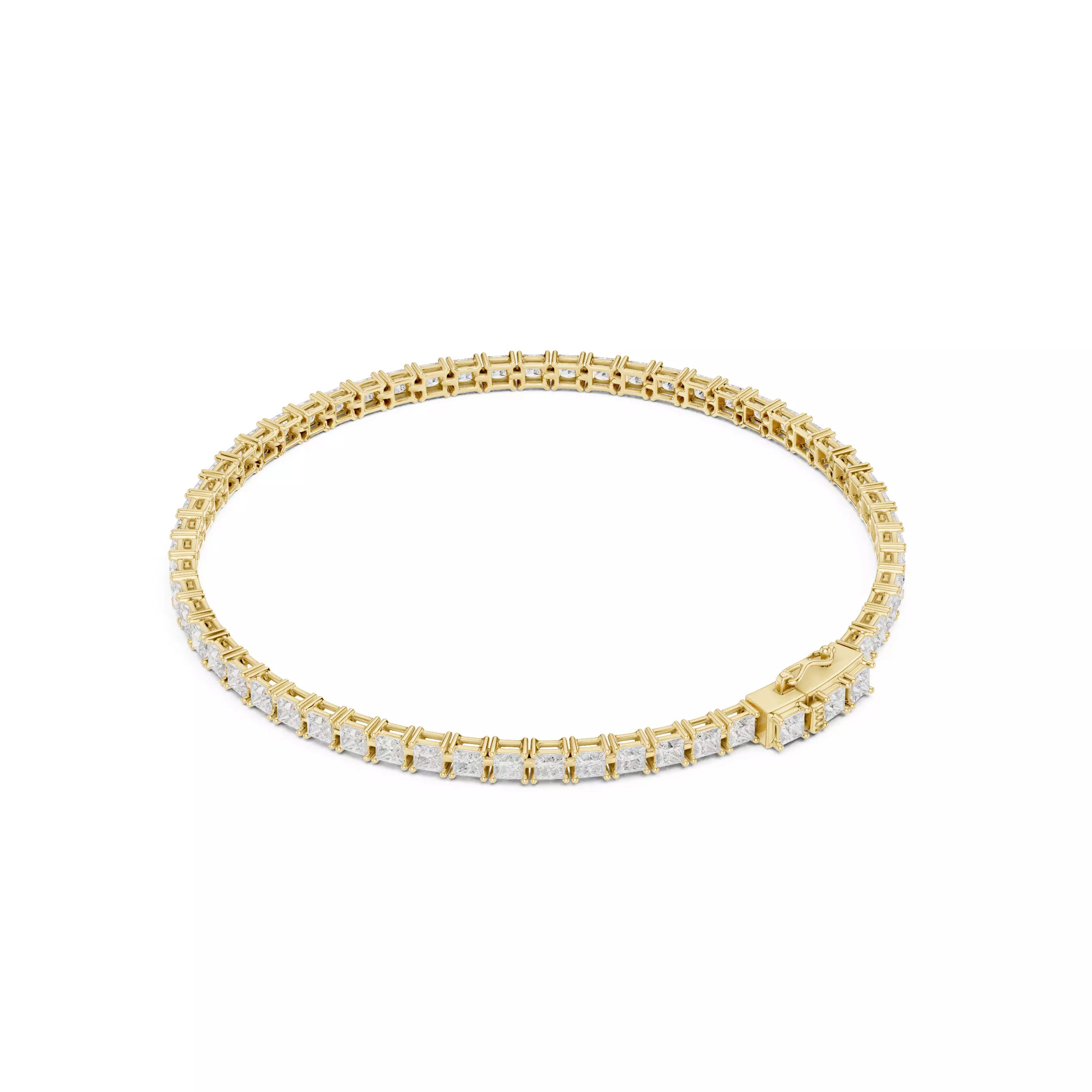 Classic Princess Diamond Tennis Bracelet – 4.00ct