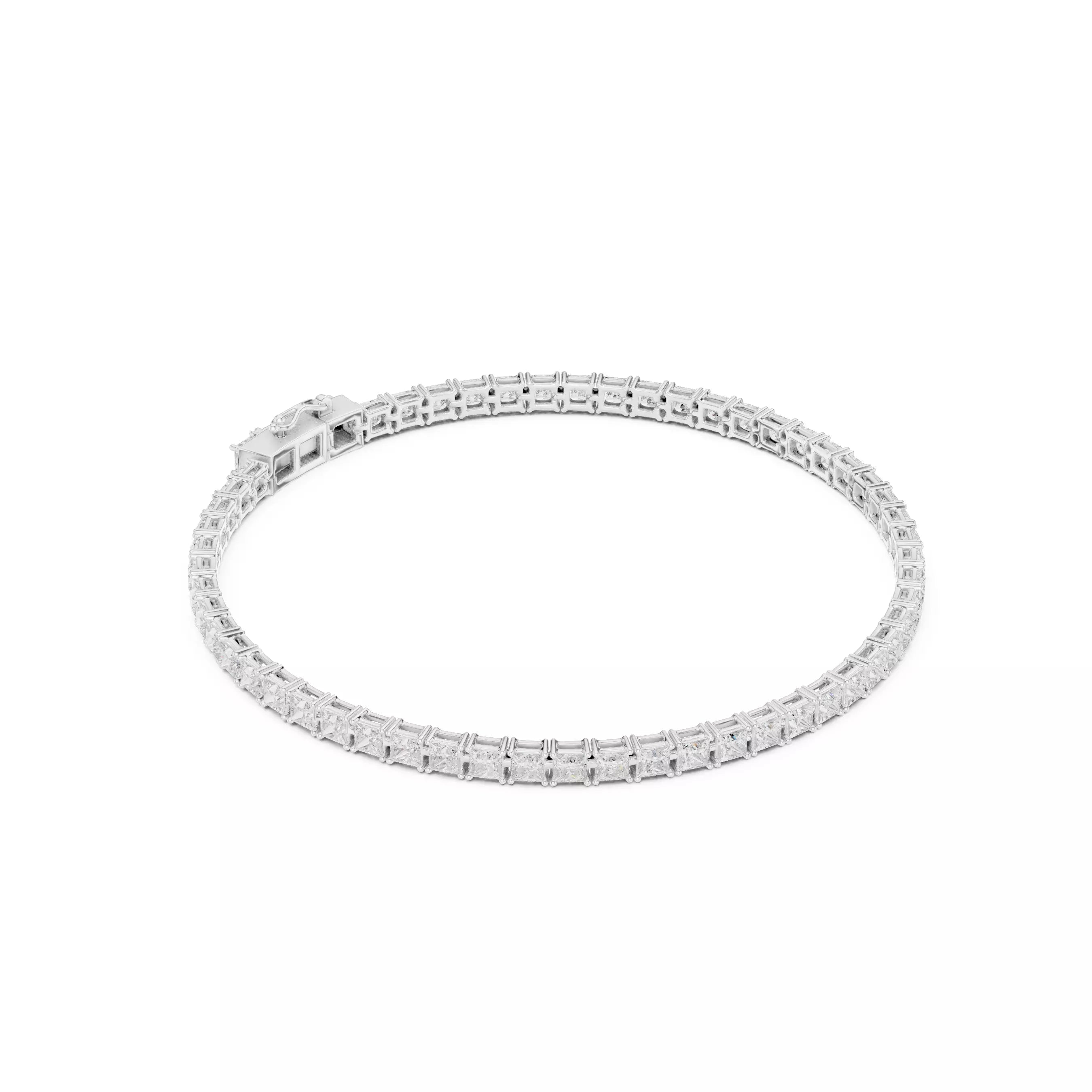 Classic Princess Diamond Tennis Bracelet – 6.00ct