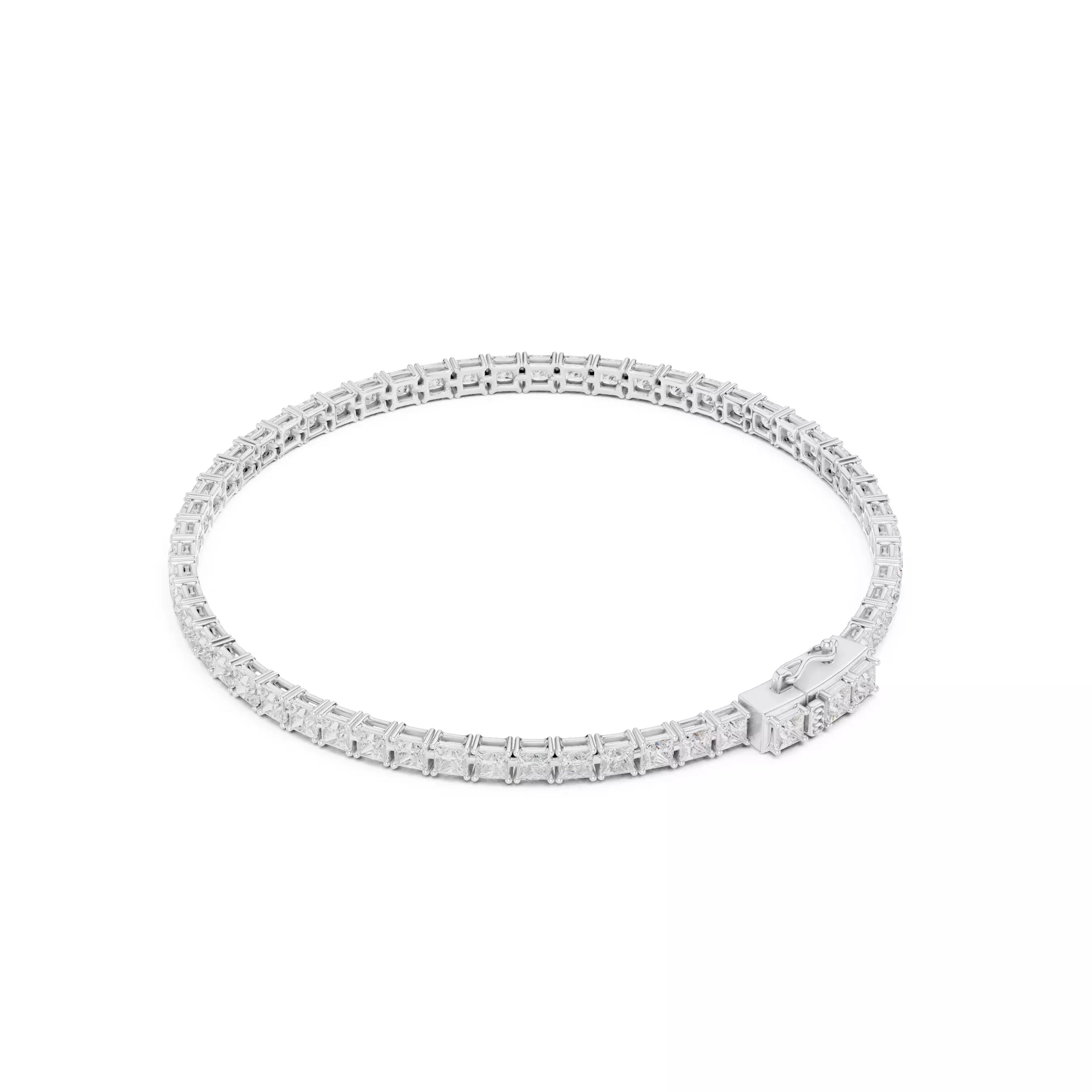 Classic Princess Diamond Tennis Bracelet – 6.00ct