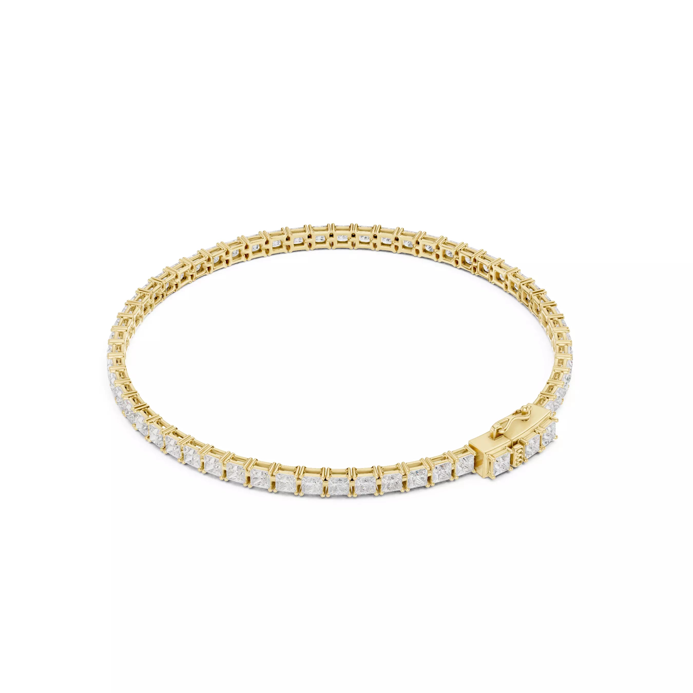 Classic Princess Diamond Tennis Bracelet – 6.00ct