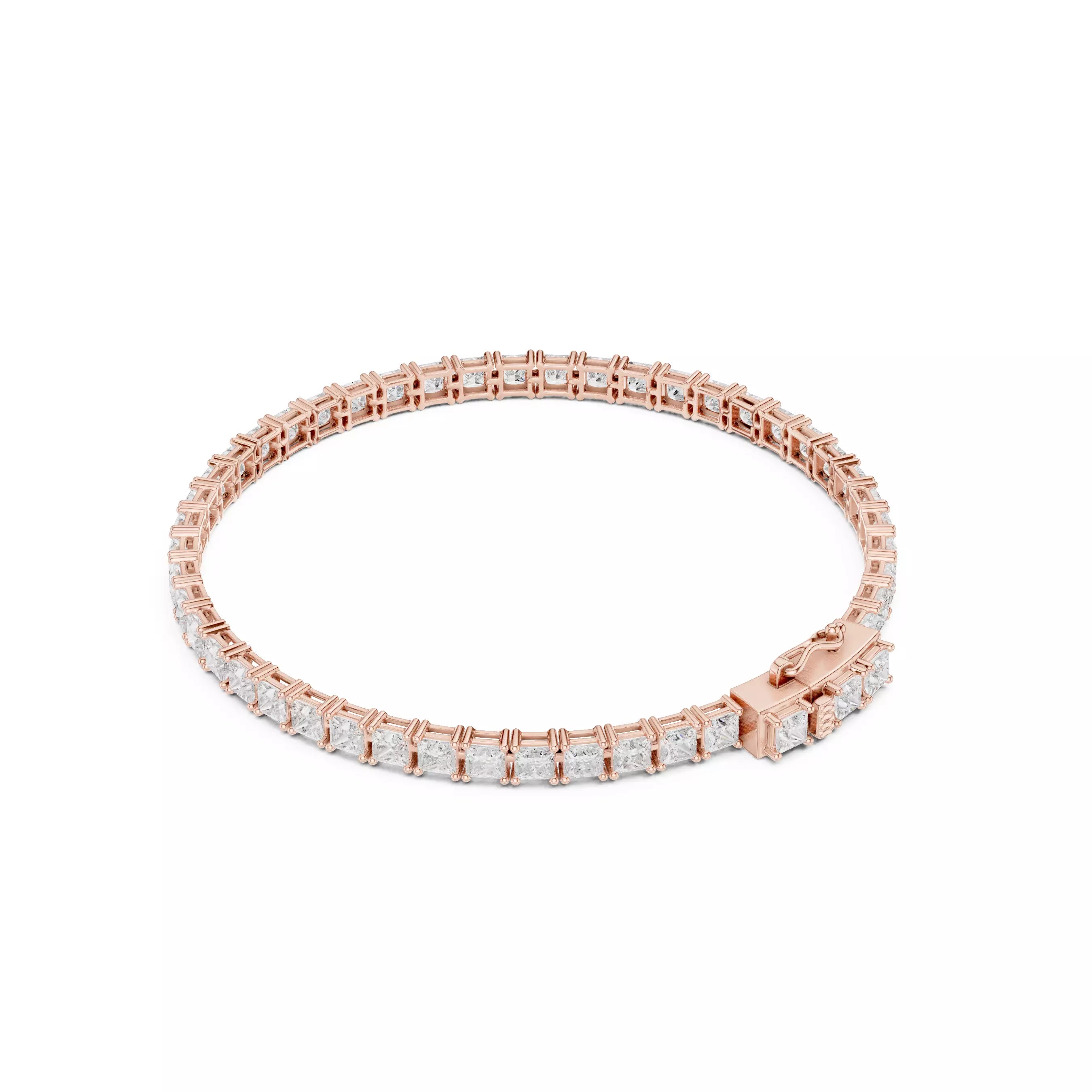 Classic Princess Diamond Tennis Bracelet – 8.00ct