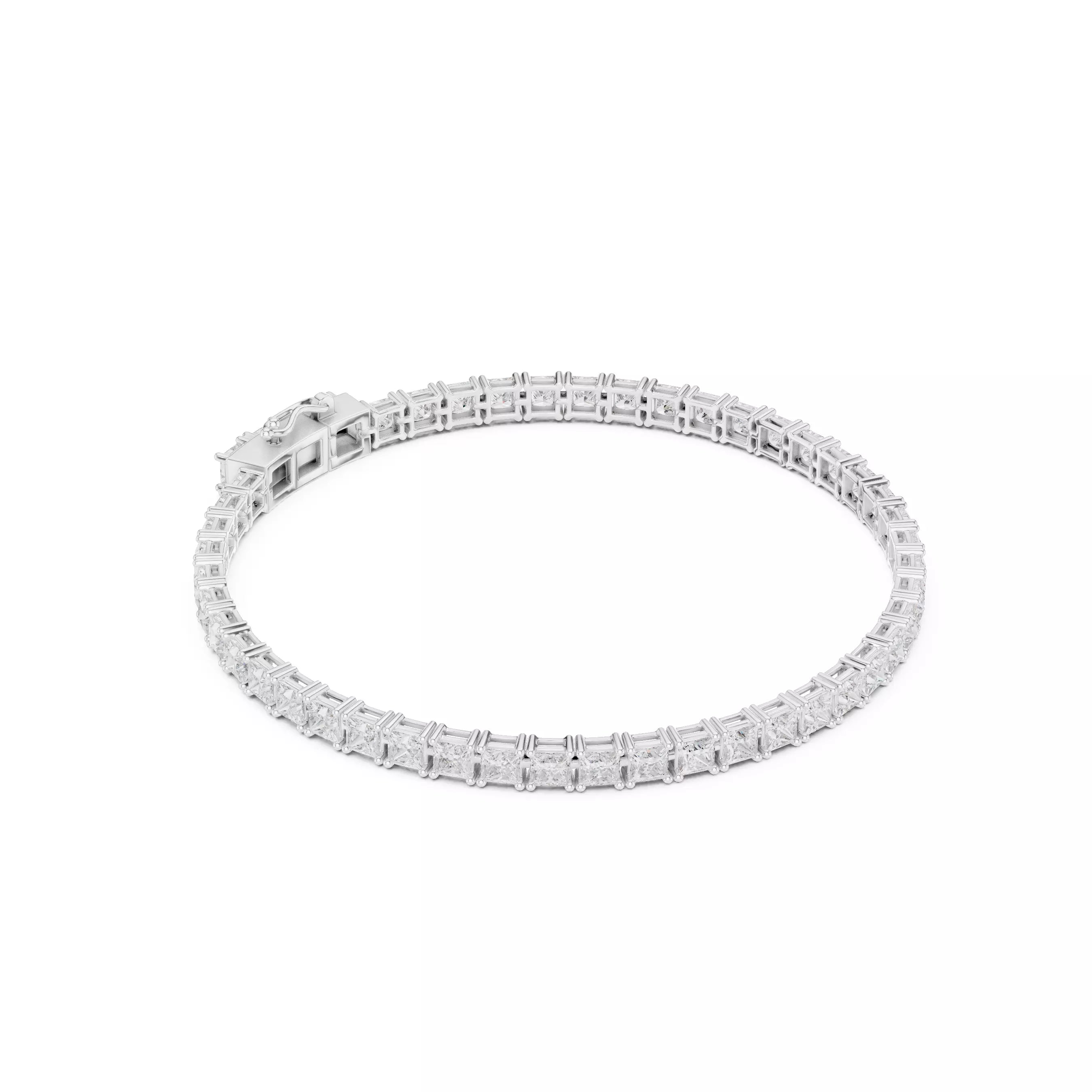 Classic Princess Diamond Tennis Bracelet – 8.00ct