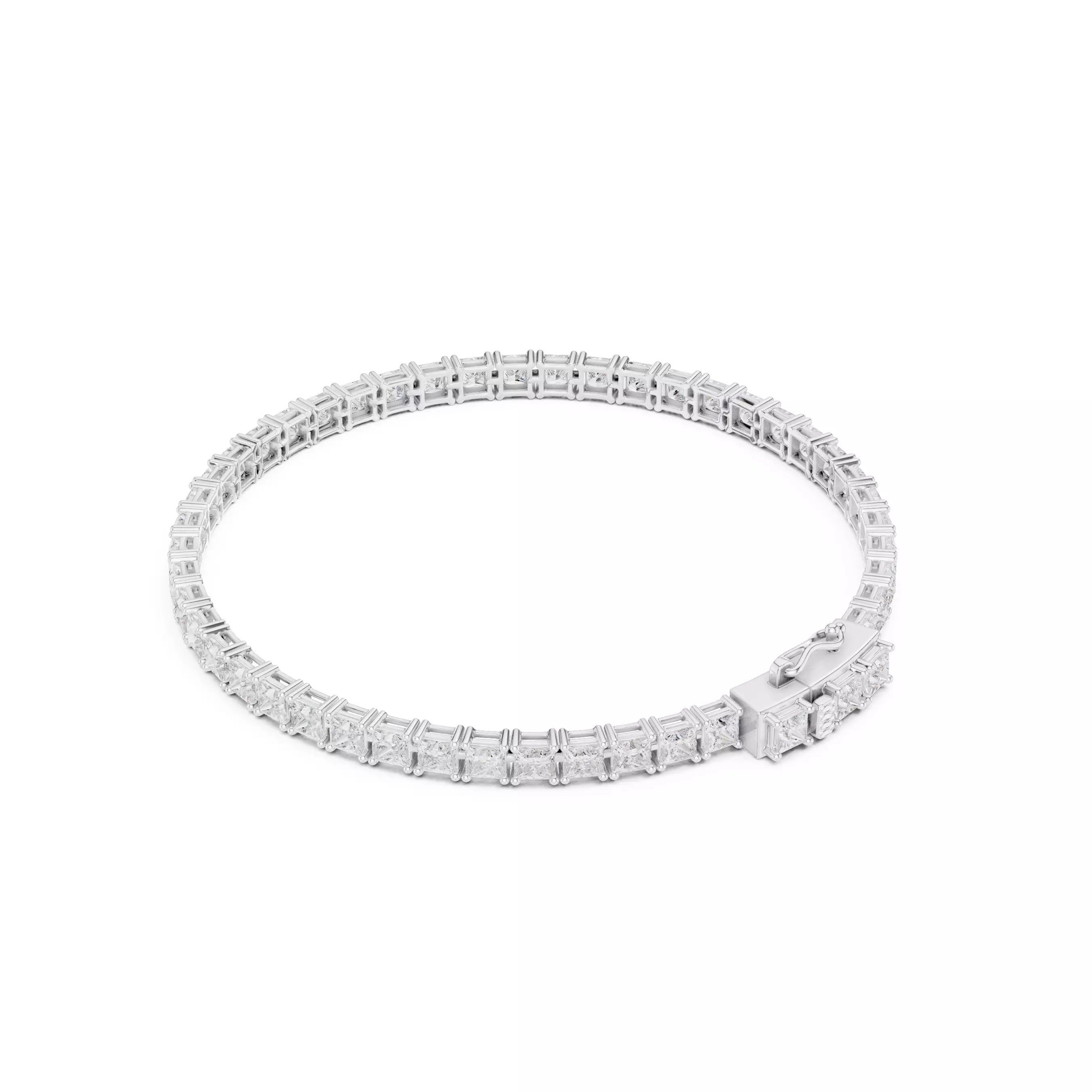 Classic Princess Diamond Tennis Bracelet – 8.00ct