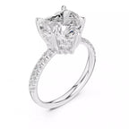 Double Halo Pavé - Heart