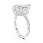 Double Halo Pavé - Marquise