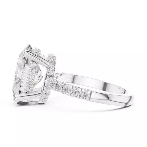 Double Halo Pavé - Oval