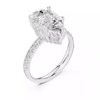 Double Halo Pavé - Pear