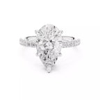 Double Halo Pavé - Pear